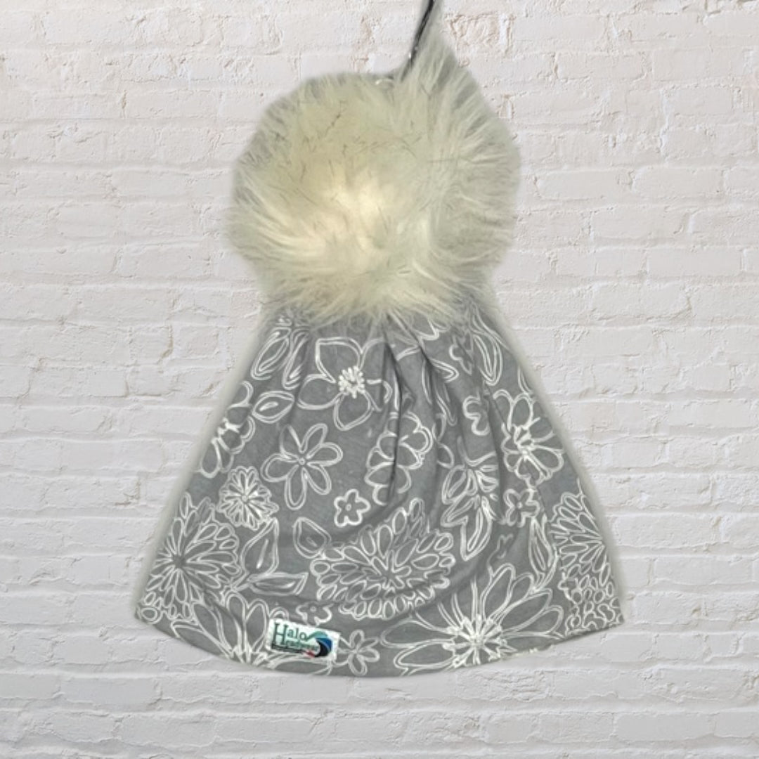 Halo Headwear Floral Pom-Pom Toque (2T)