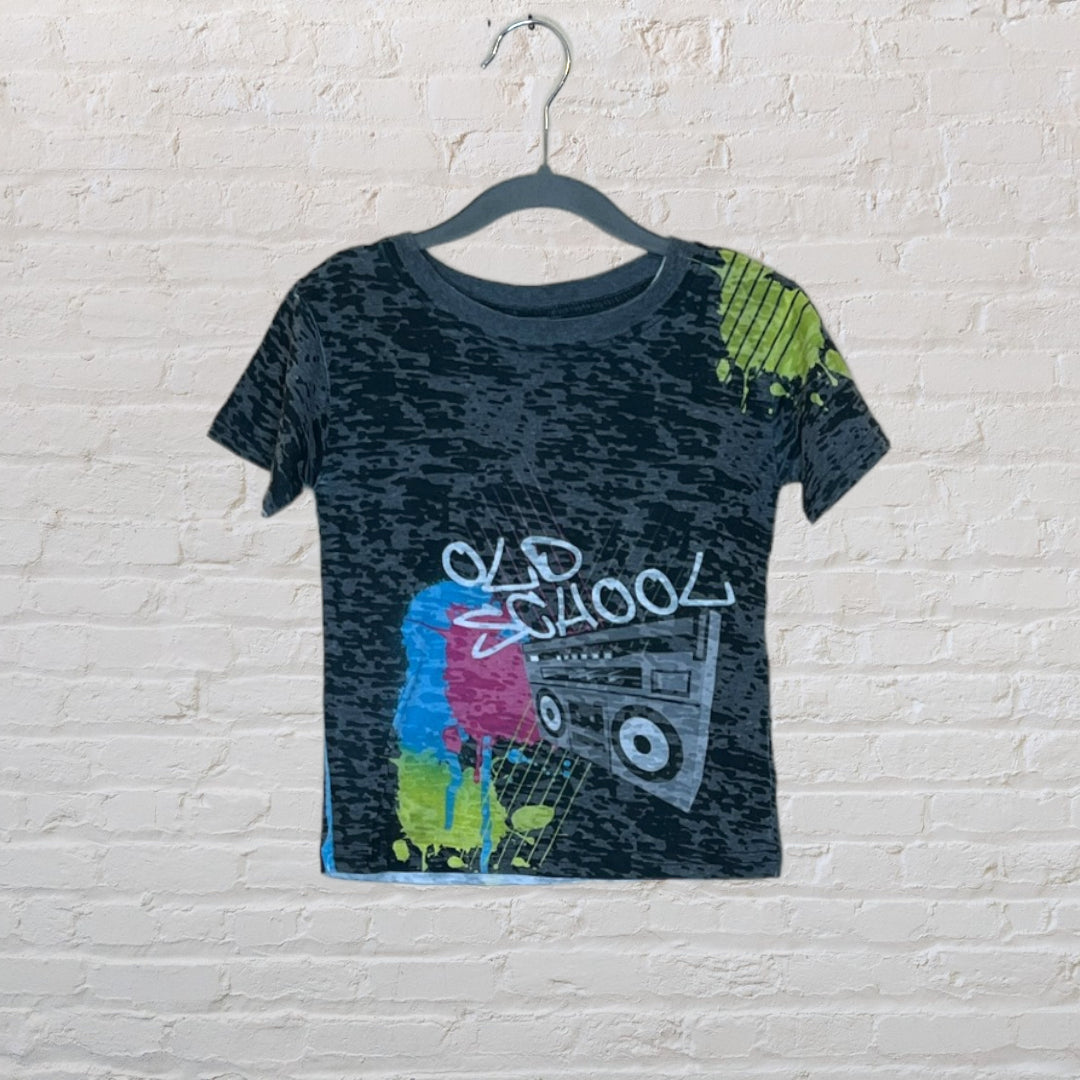 'Old School' Burnout T-Shirt - 4T