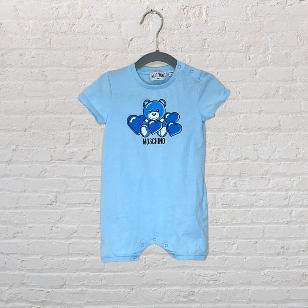 Moschino Bear & Hearts Romper (12-18)
