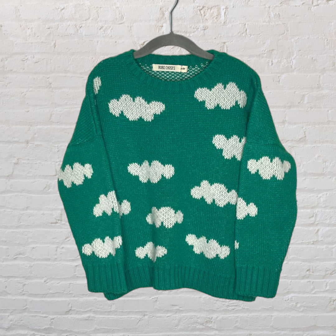Bobo Choses Super-Soft Knit Clouds Sweater (4-5)