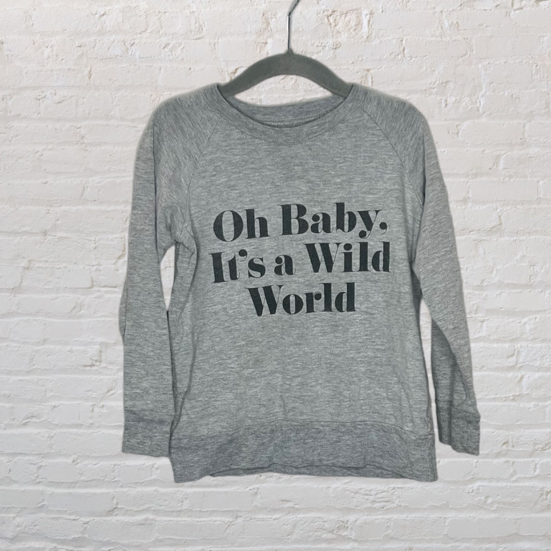 Mini Mioche 'It's a Wild World' Sweater (4T)