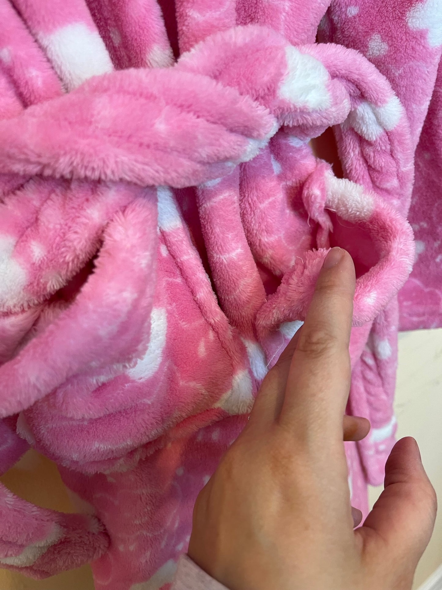Indigo Plush Clouds Bathrobe (8-10)