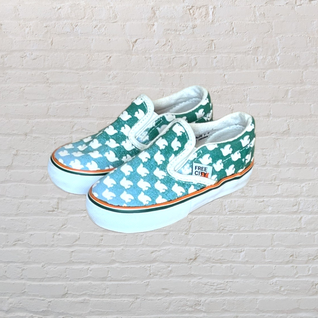 Limited Edition Green Doves Slip-Ons - 8
