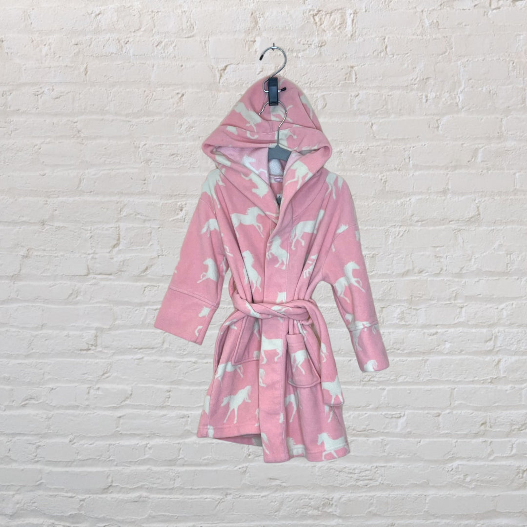 Hatley Fleece Unicorn Hooded Bathrobe - 3T