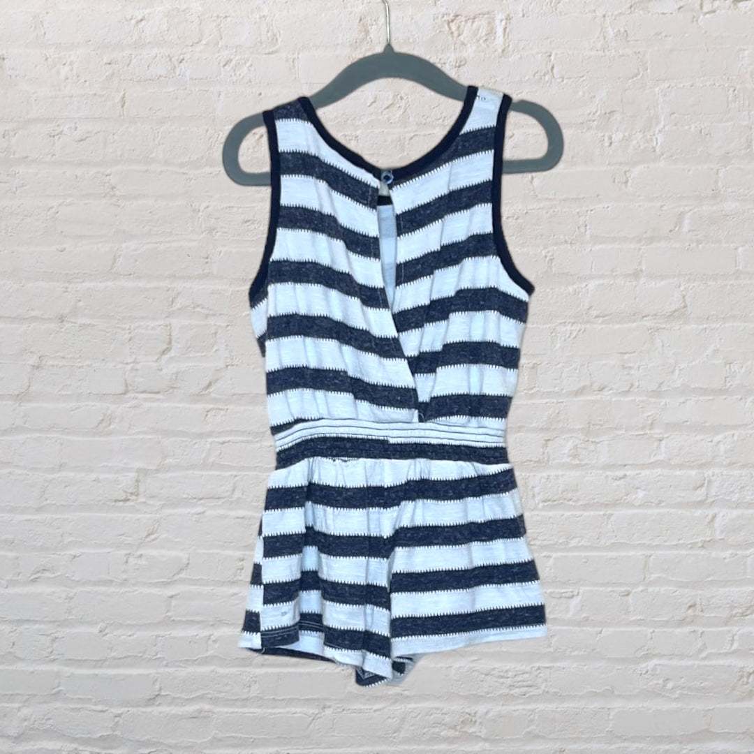 Splendid Striped Keyhole Back Romper (3T)