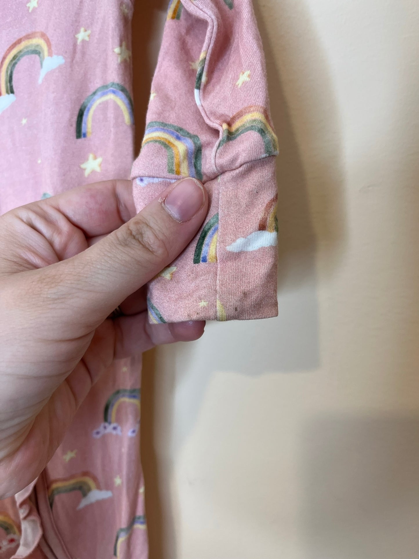 Posh Peanut Bamboo 'Shay' Ruffle Sleeper (6-9)
