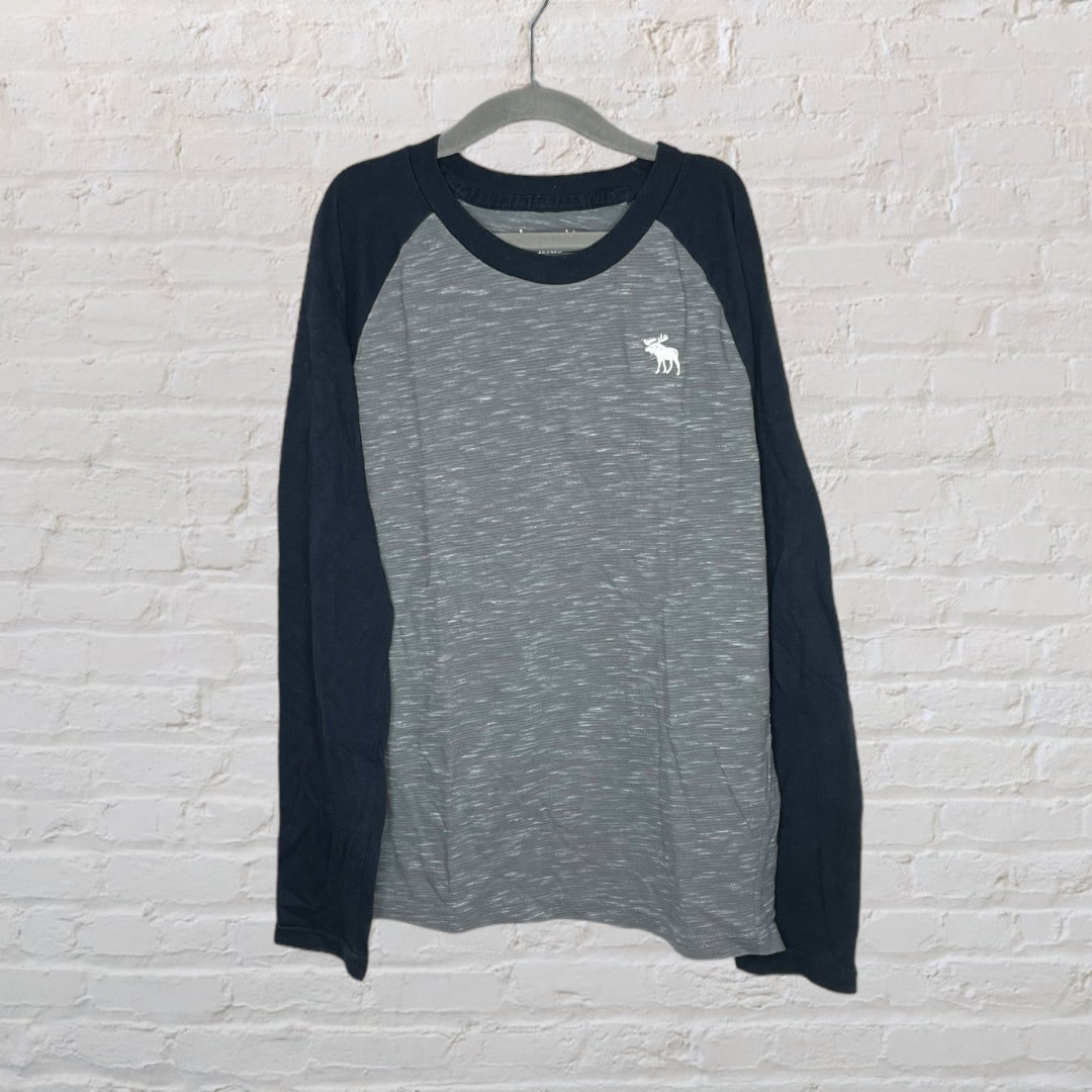 Abercrombie Logo Raglan Long-Sleeve (9-10)