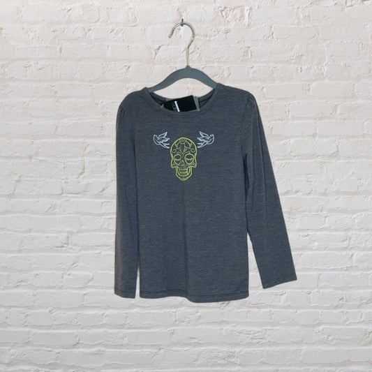 Miki Miette Skull & Doves Long-Sleeve - 5T