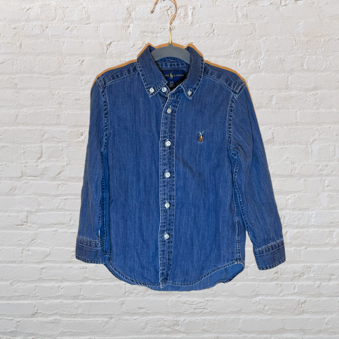 Ralph Lauren Denim Button-Down Shirt (4T)