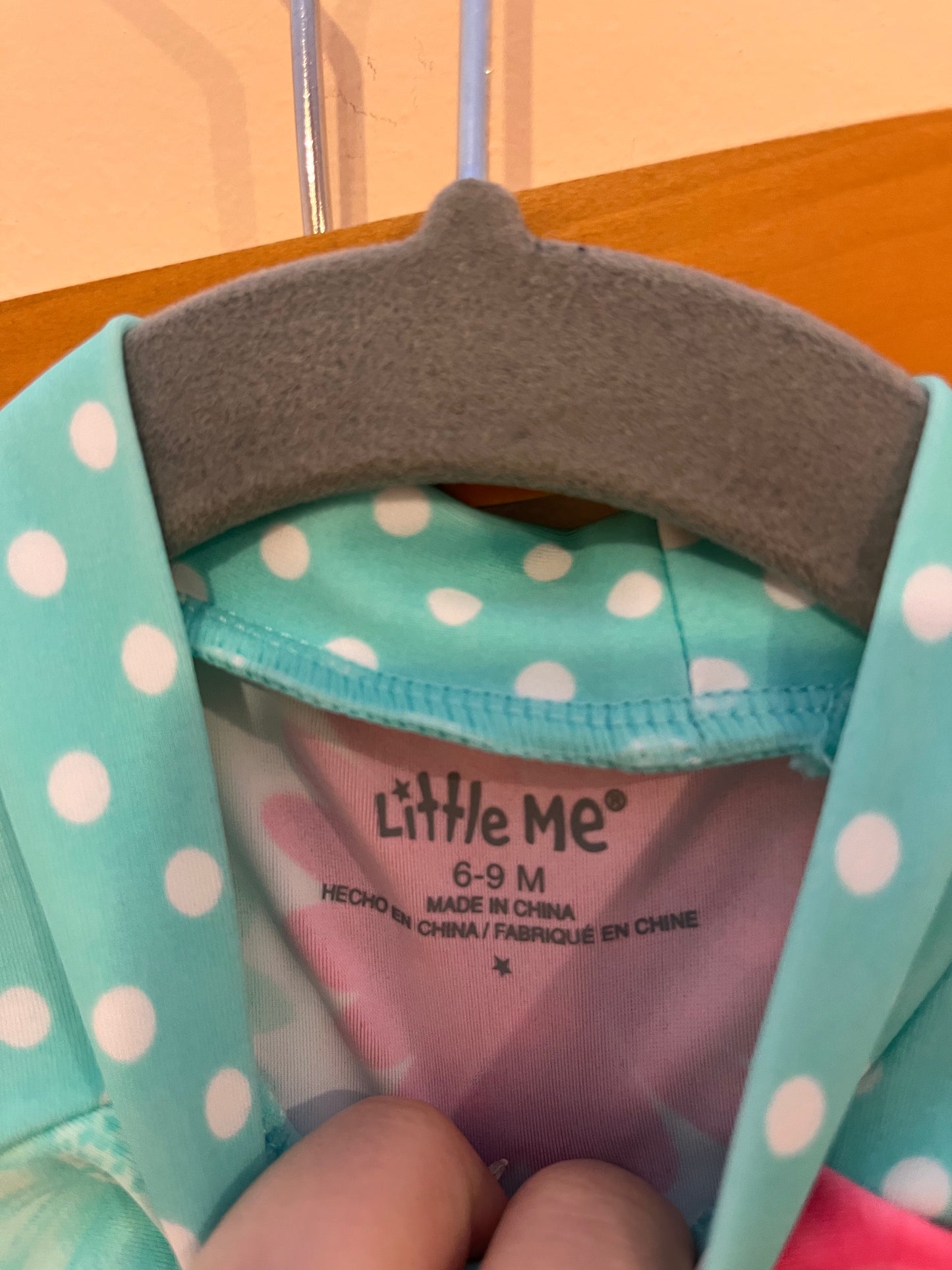 NEW! Little Me Two-Piece Floral Rash Guard Swimsuit (6-9)