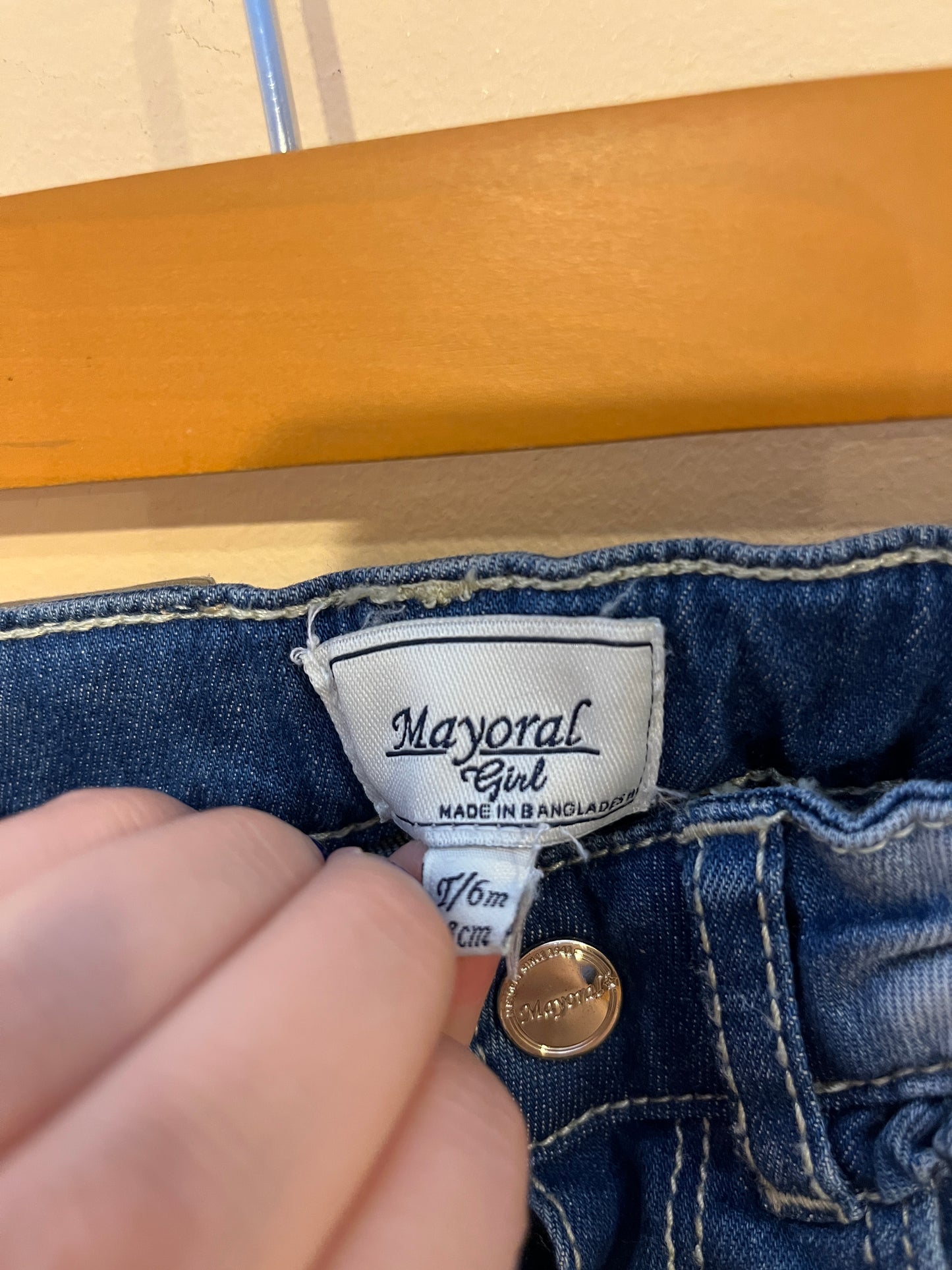 Mayoral Ruffle Detail Jeans (6M)