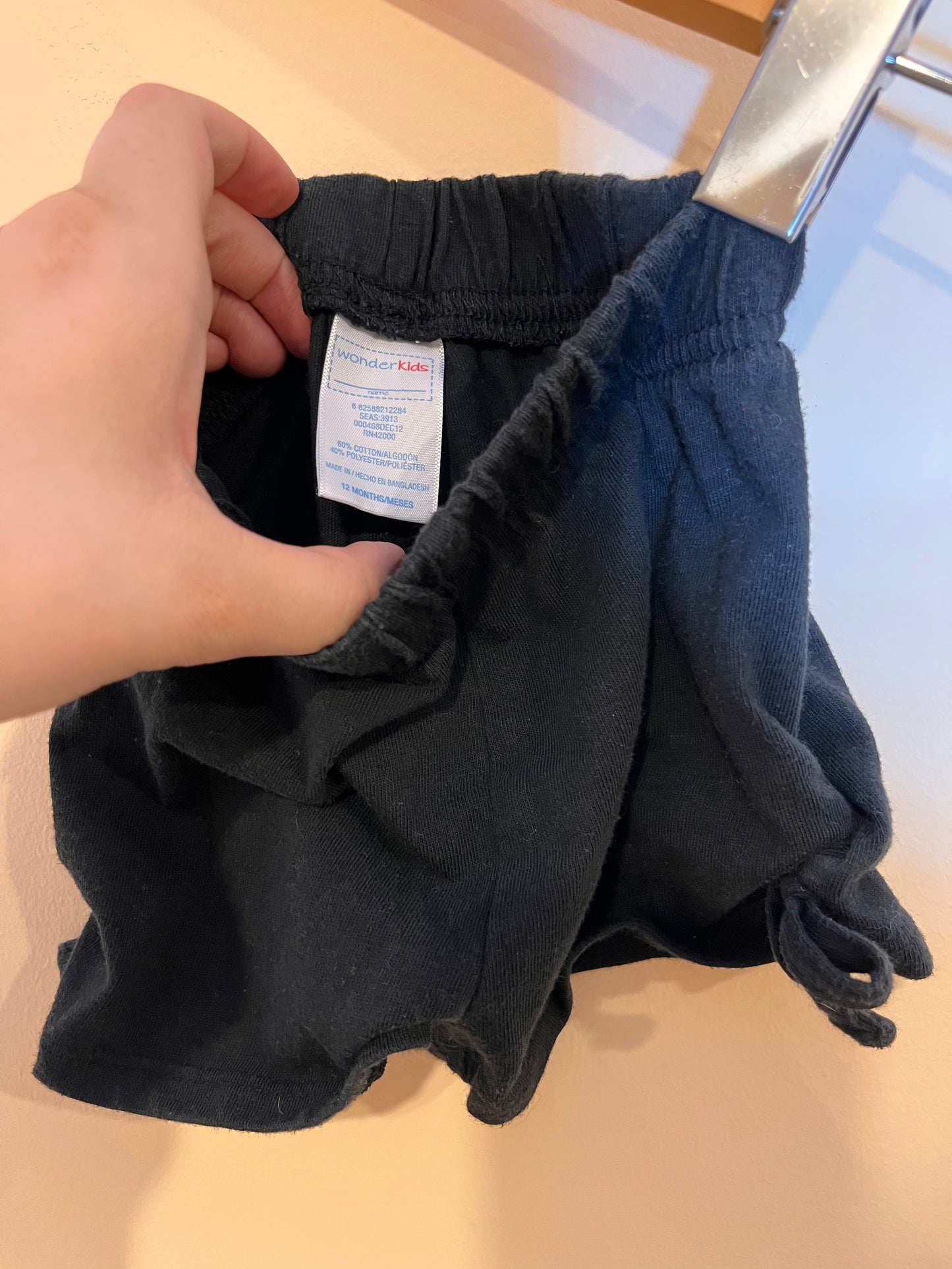 Wonder Kids Basic Side-Tie Shorts (12M)