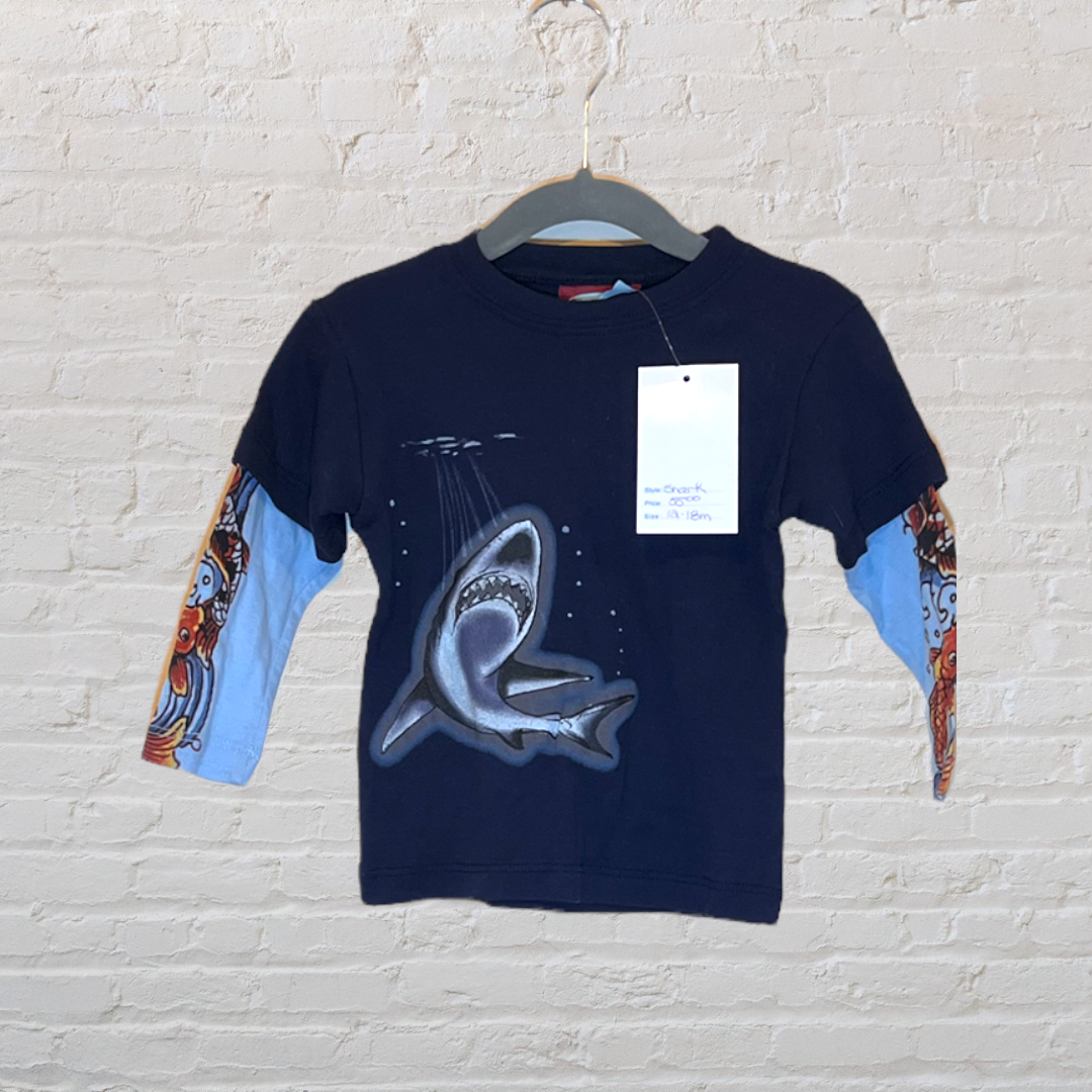 NEW! City Threads Tattoo Sleeve Shark Long-Sleeve (12-18)