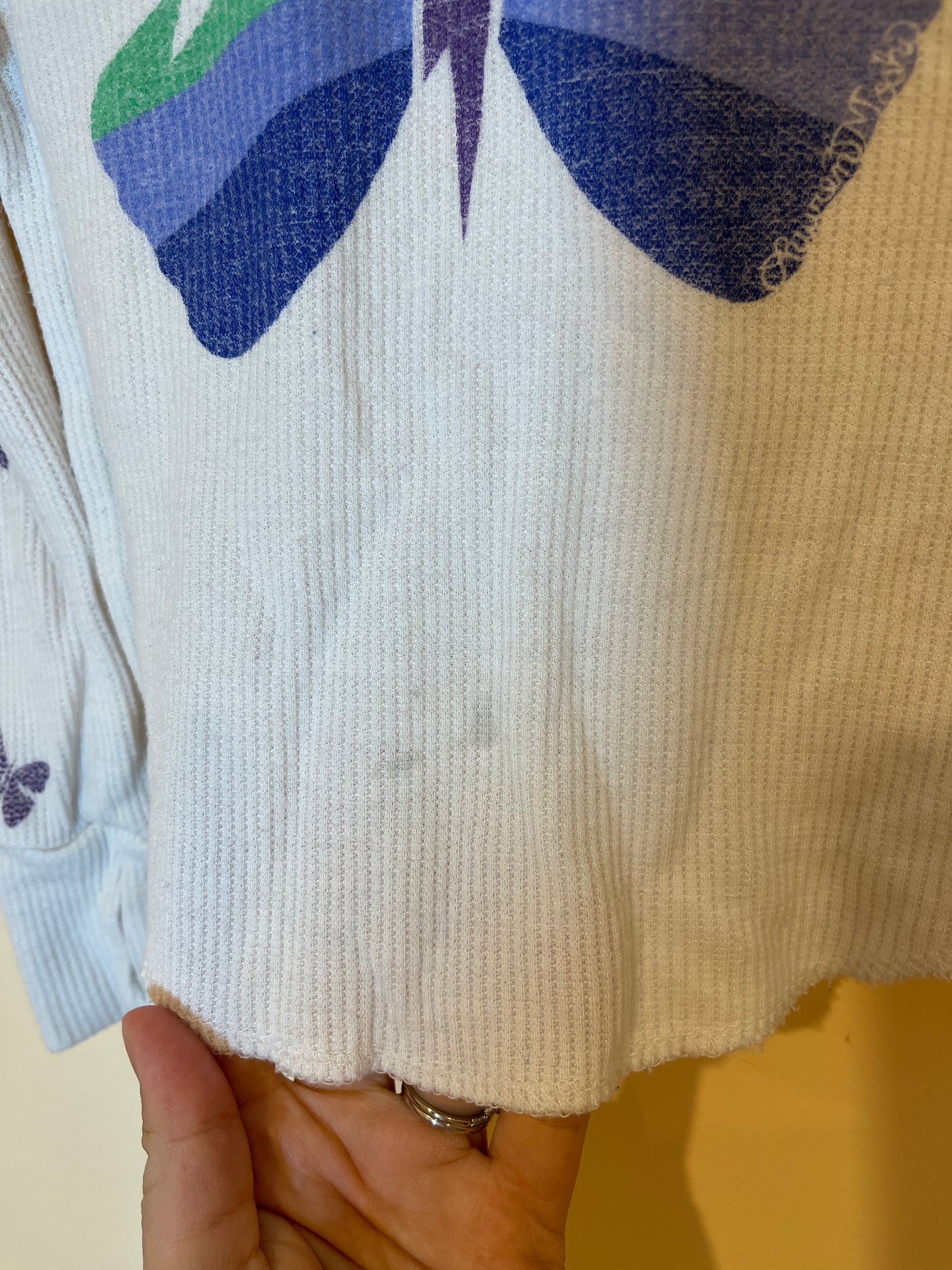Lauren Moshi Lightning Bolt Butterfly Waffle Long-Sleeve (2T)