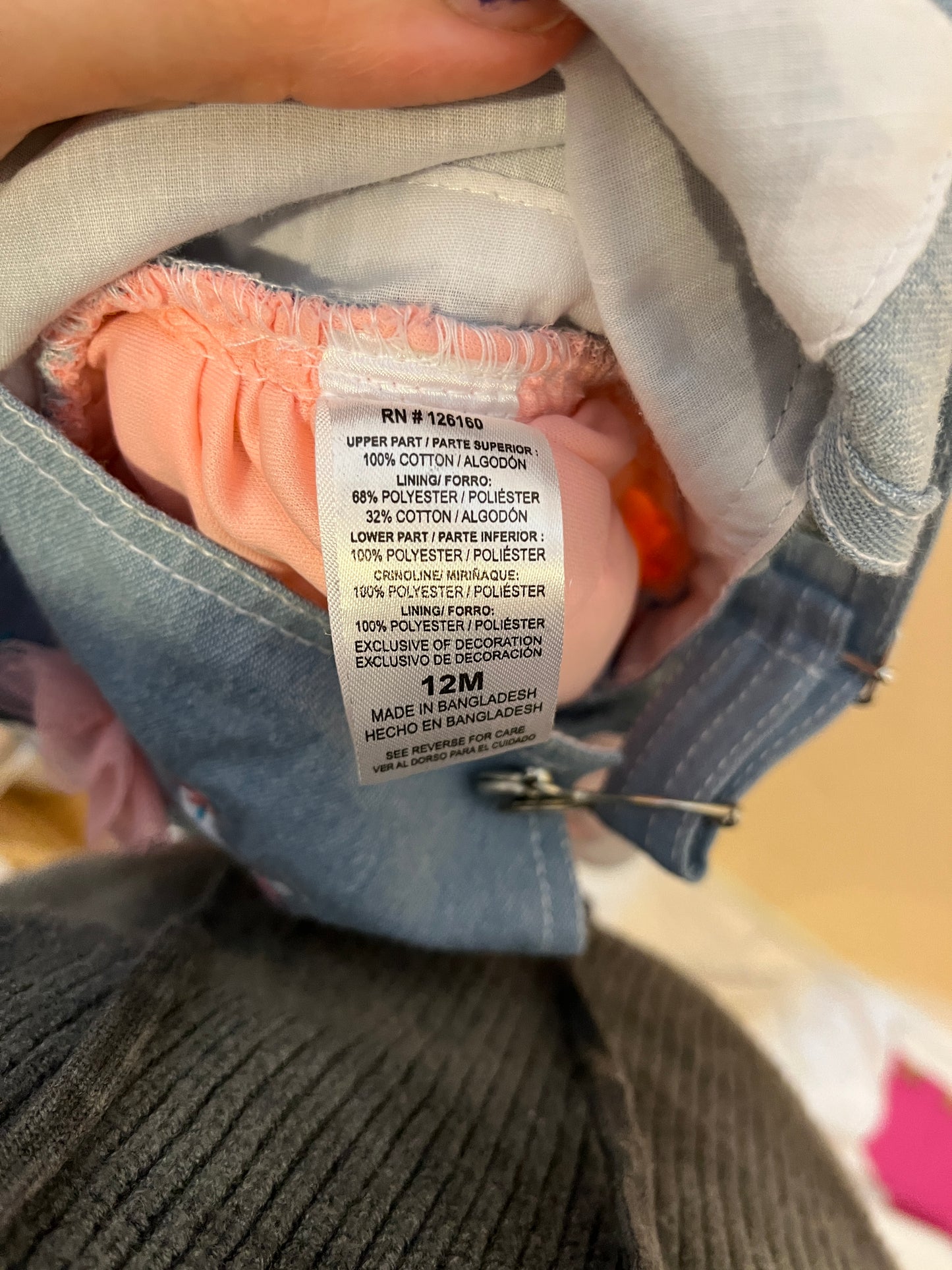 NEW! Unknown Brand "Love" Tutu Jumper (12M)