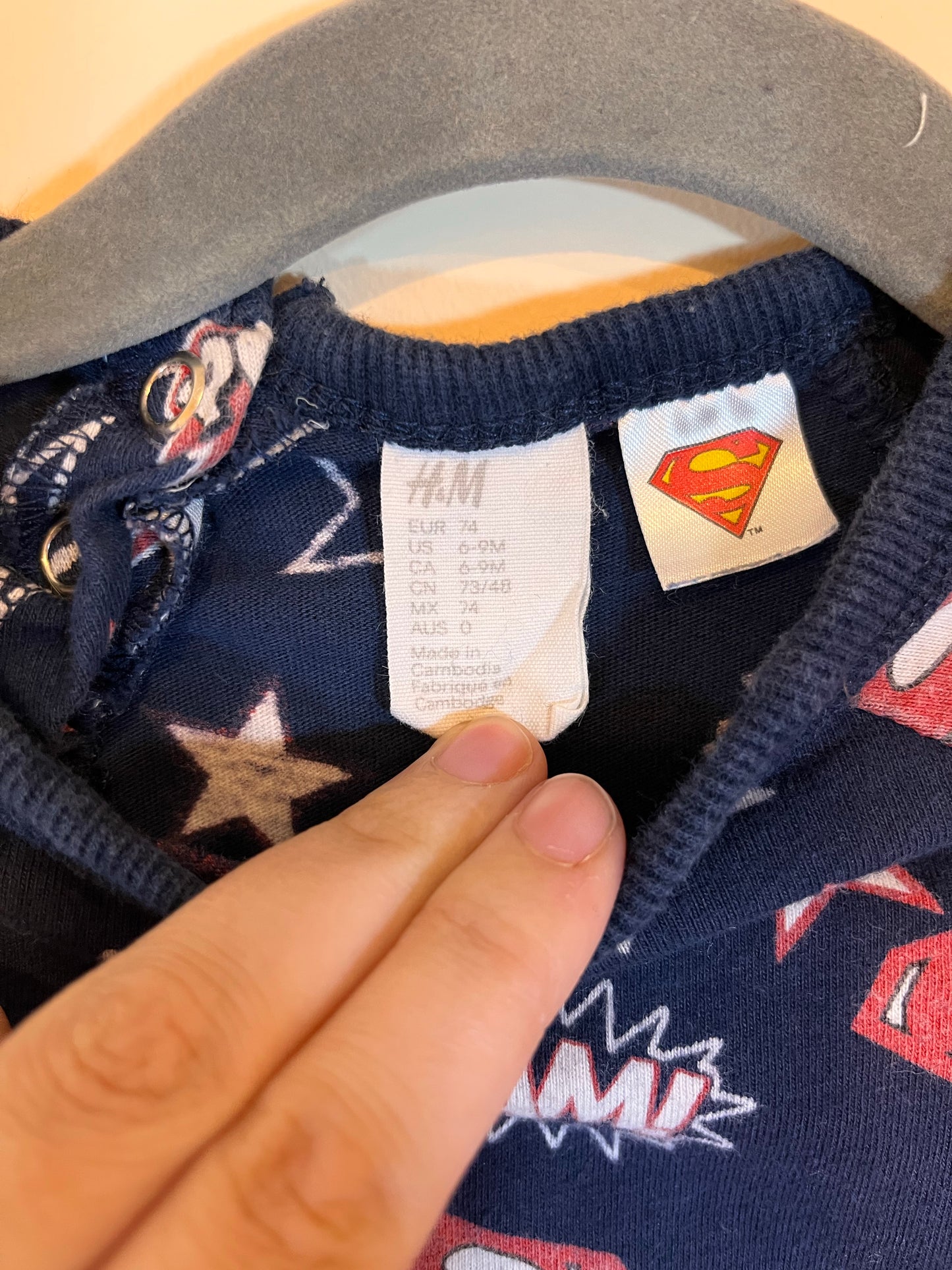 H&M x Superman Graphic Long-Sleeve (6-9)