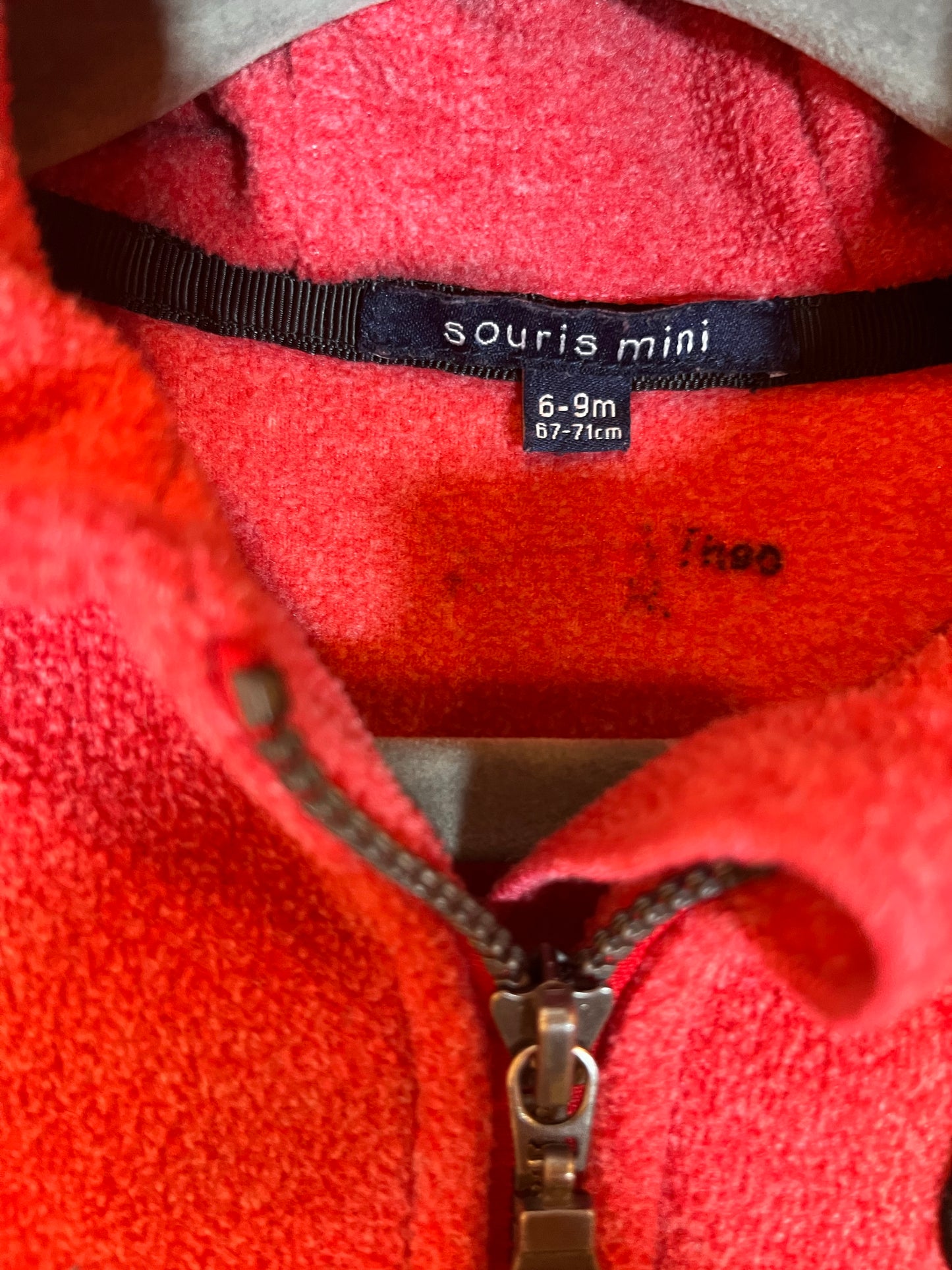 Souris Mini Fleece Zip Hoodie (6-9)