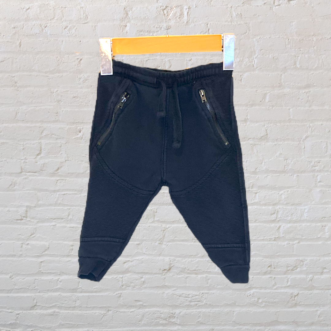 Zara Ribbed Knee Moto Joggers (9-12)