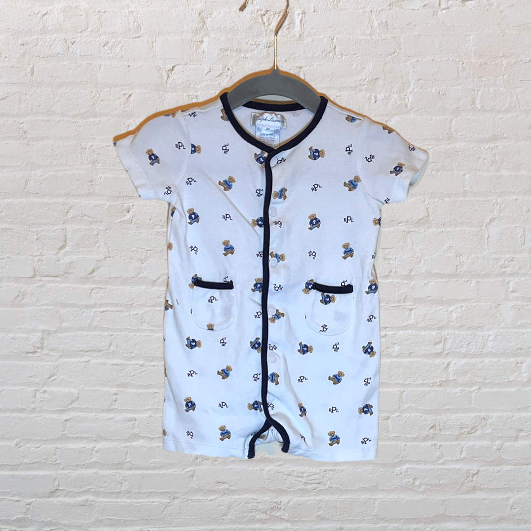 Ralph Lauren Bears Romper (6M)