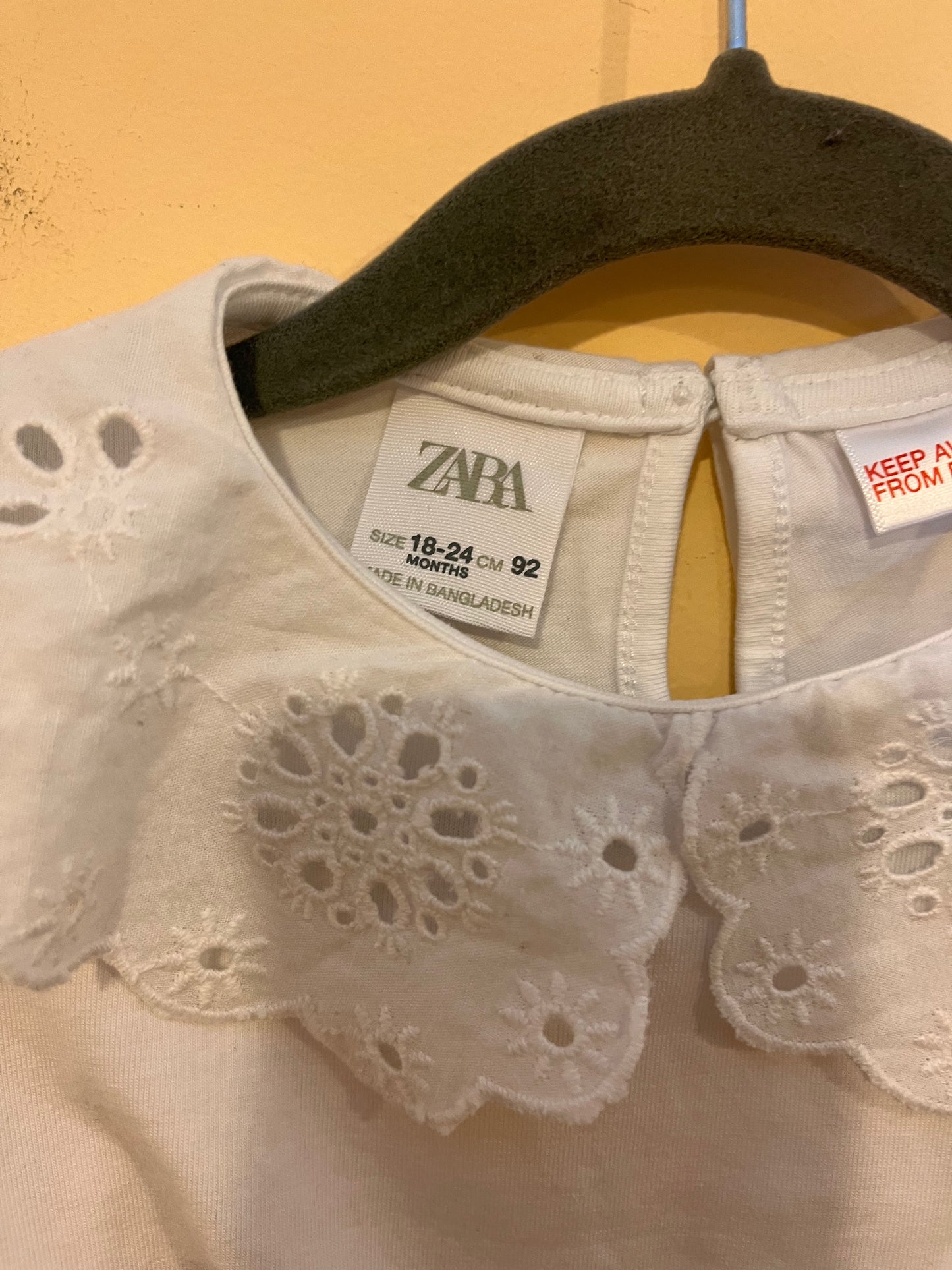 Zara Eyelet Collar Long-Sleeve (18-24)
