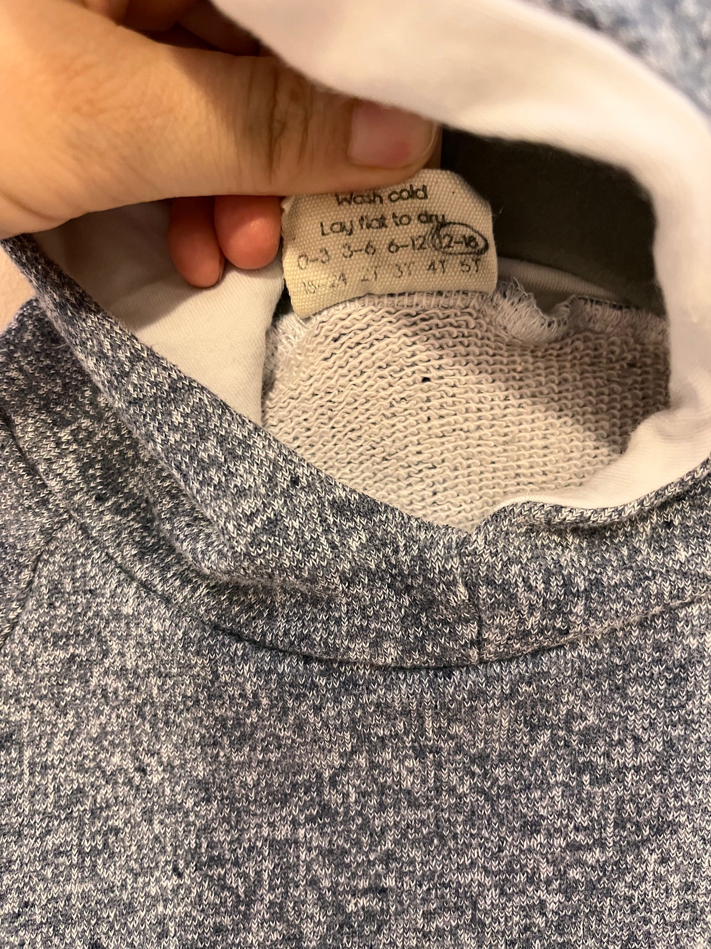 Bear & Roo Speckled Hoodie (12-18)