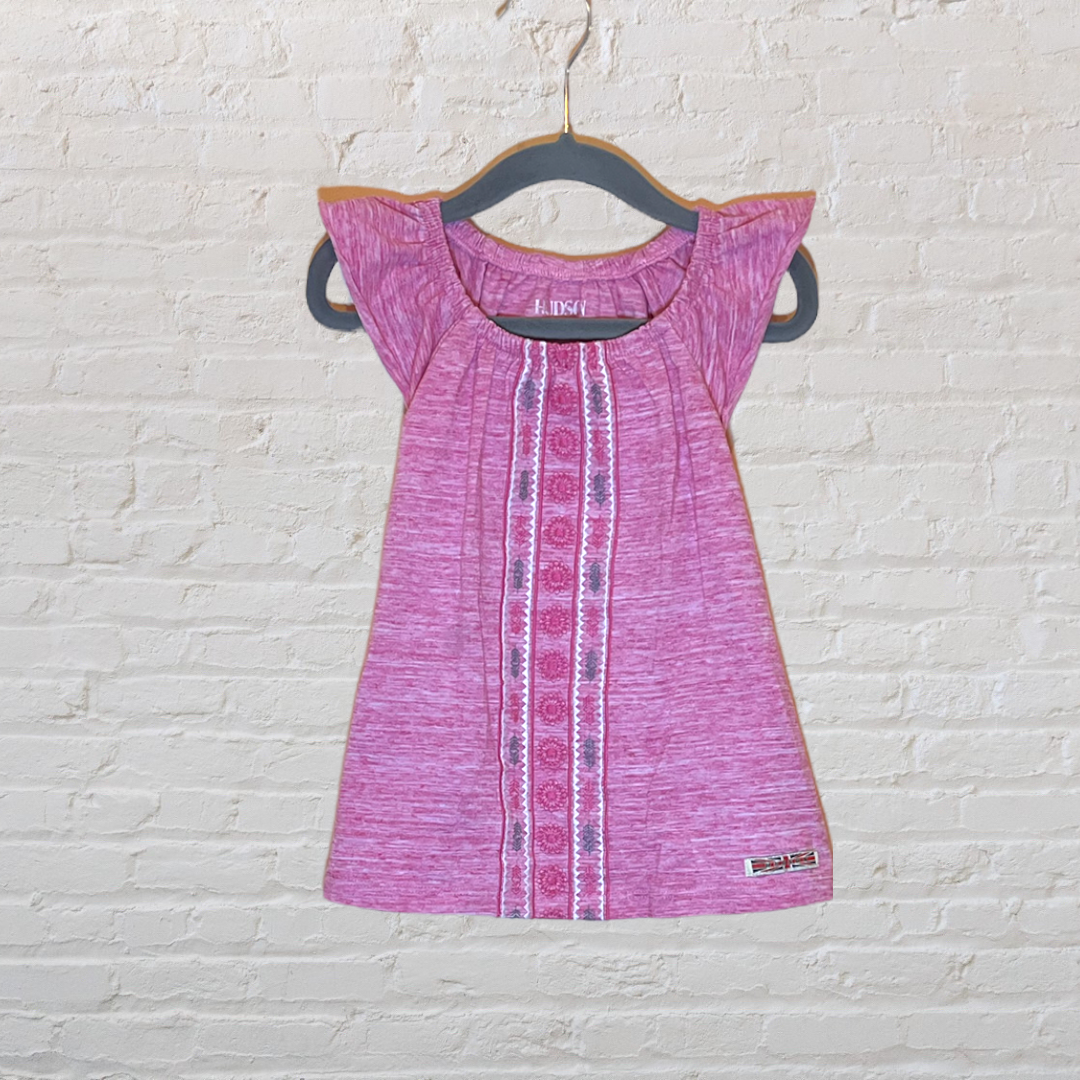 Hudson Embroidered Flutter Sleeve Top (4T)