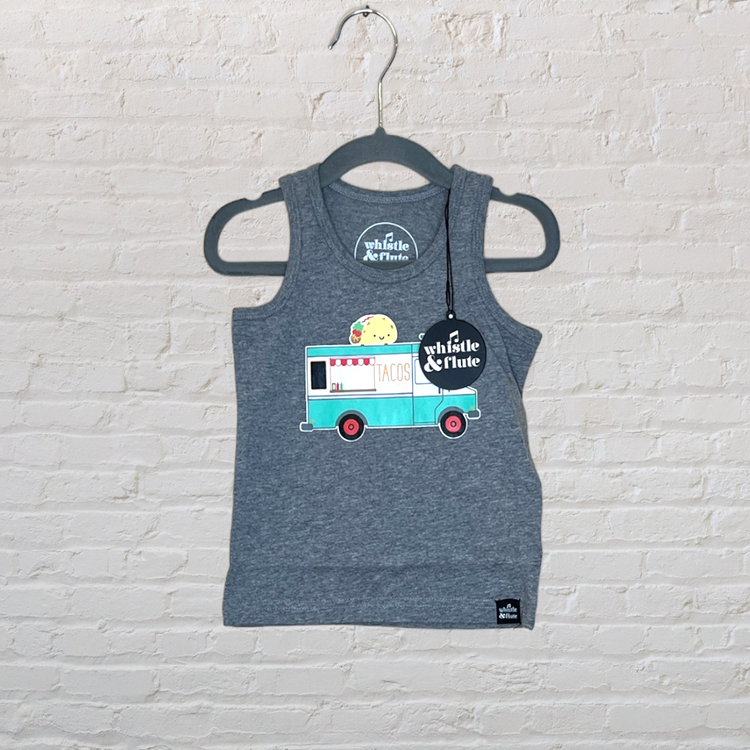NEW! Whistle & Flute Organic Cotton Taco Truck Tank (2T)