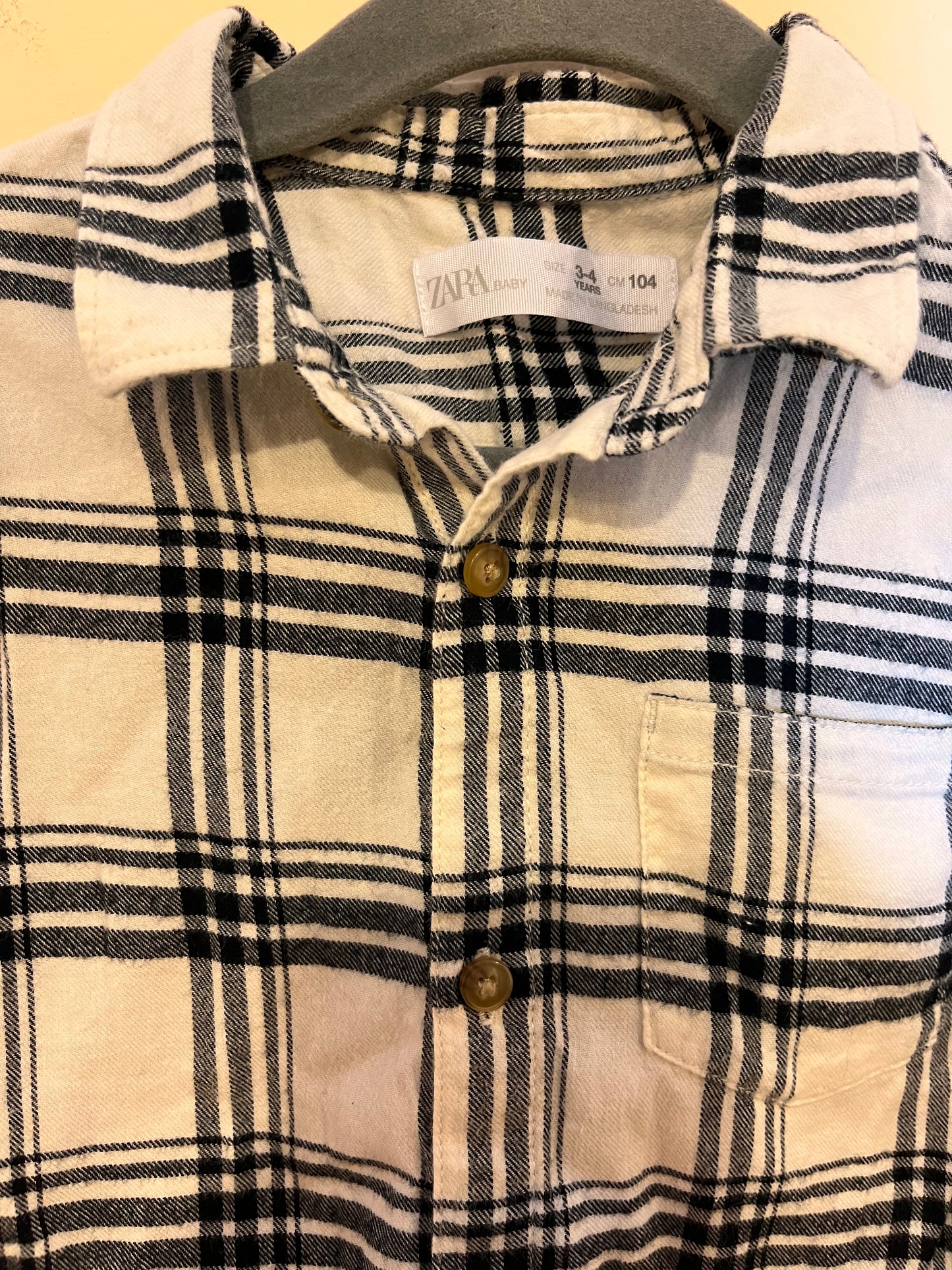 Zara Soft Plaid Shirt (4T)