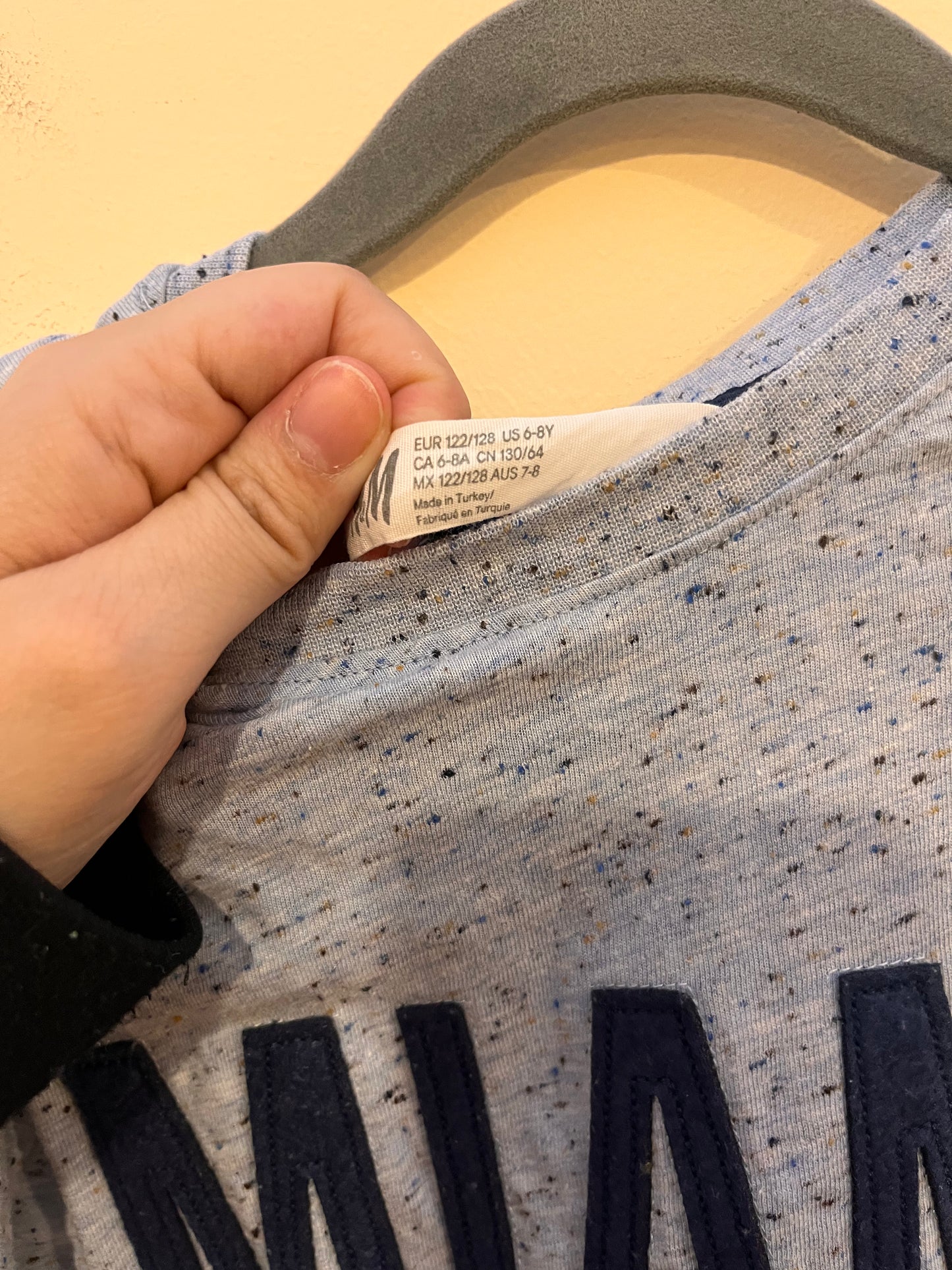 H&M "Miami" Coordinates Speckled T-Shirt (7-8)