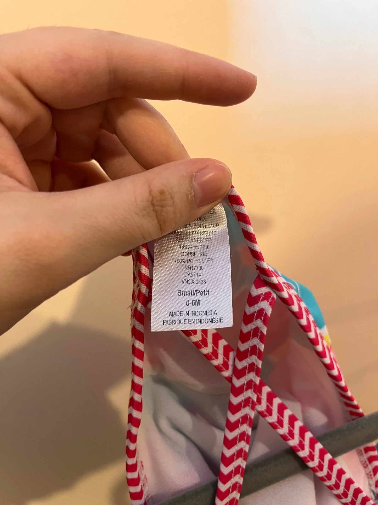 Unknown Brand Floral Swimsuit (3-6)