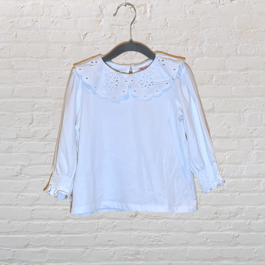 Zara Eyelet Collar Long-Sleeve (18-24)