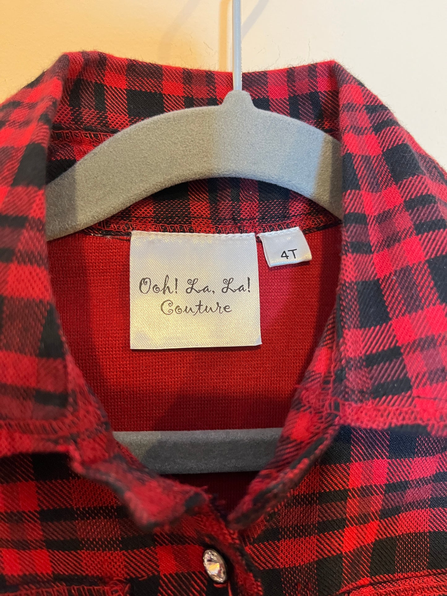 Ooh La La Couture Buffalo Plaid Tutu Dress (4T)