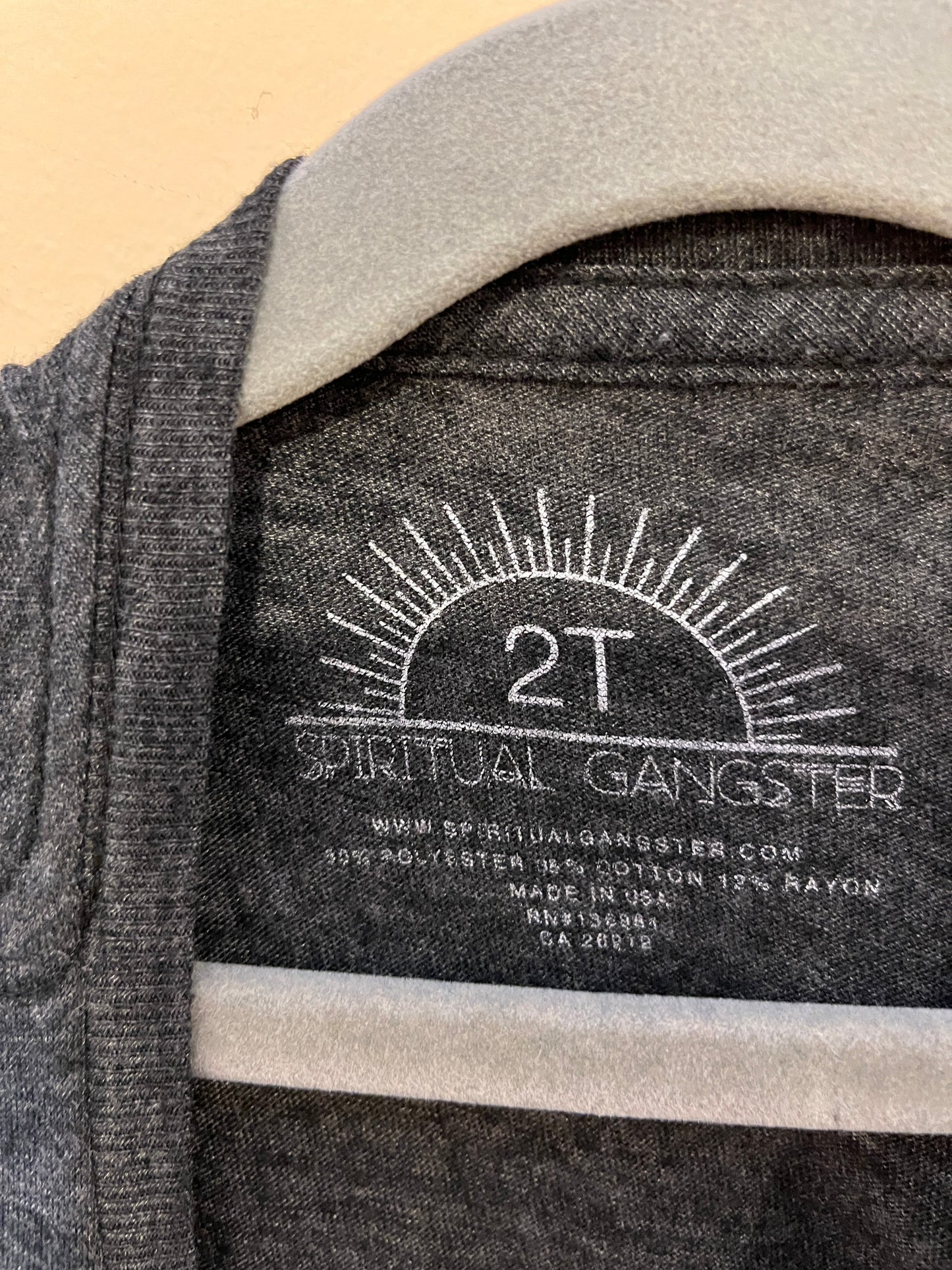 Spiritual Gangster "Grateful" Marled T-Shirt (2T)