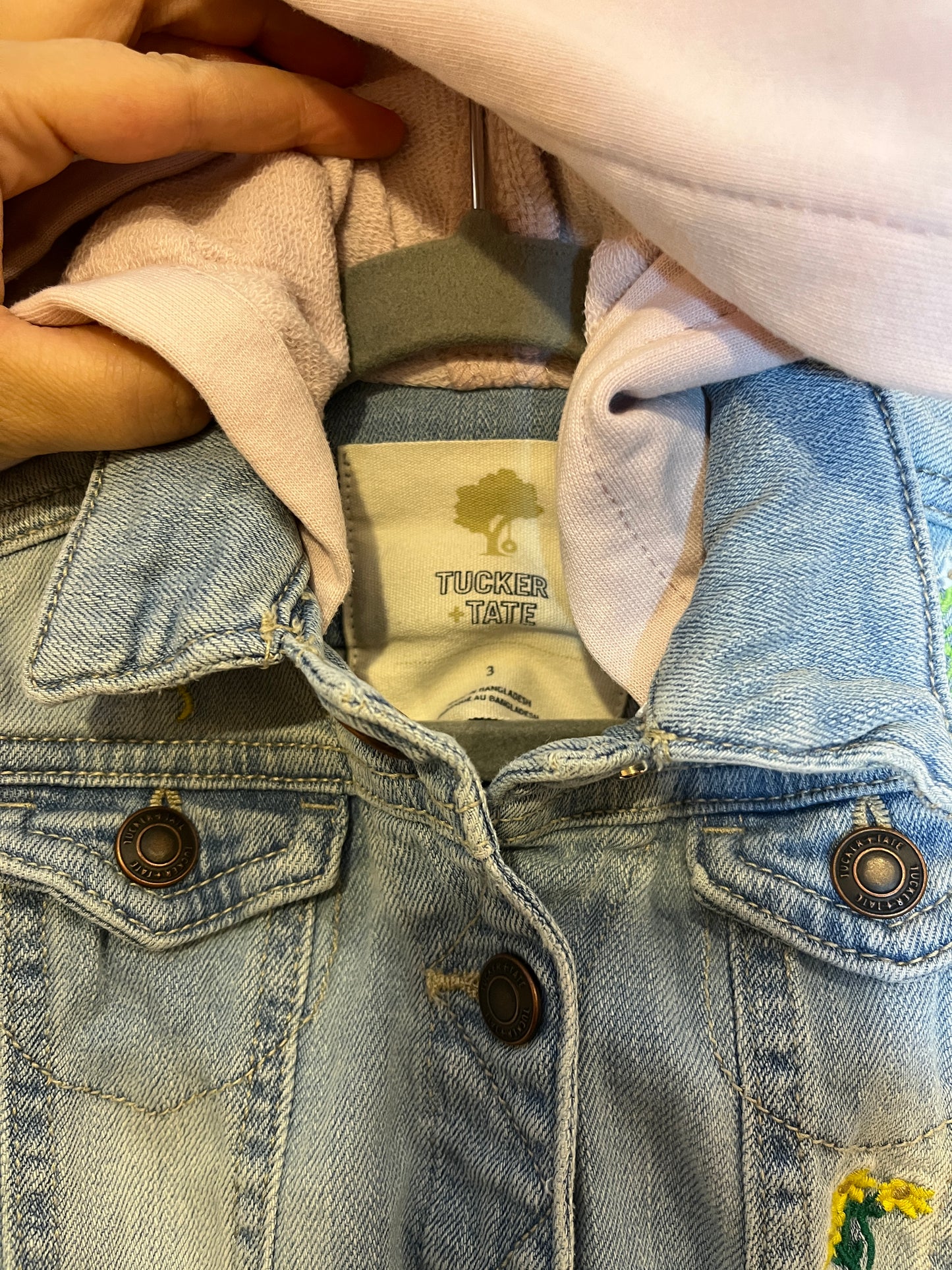 Tucker + Tate Embroidered Denim Shacket (3T)*