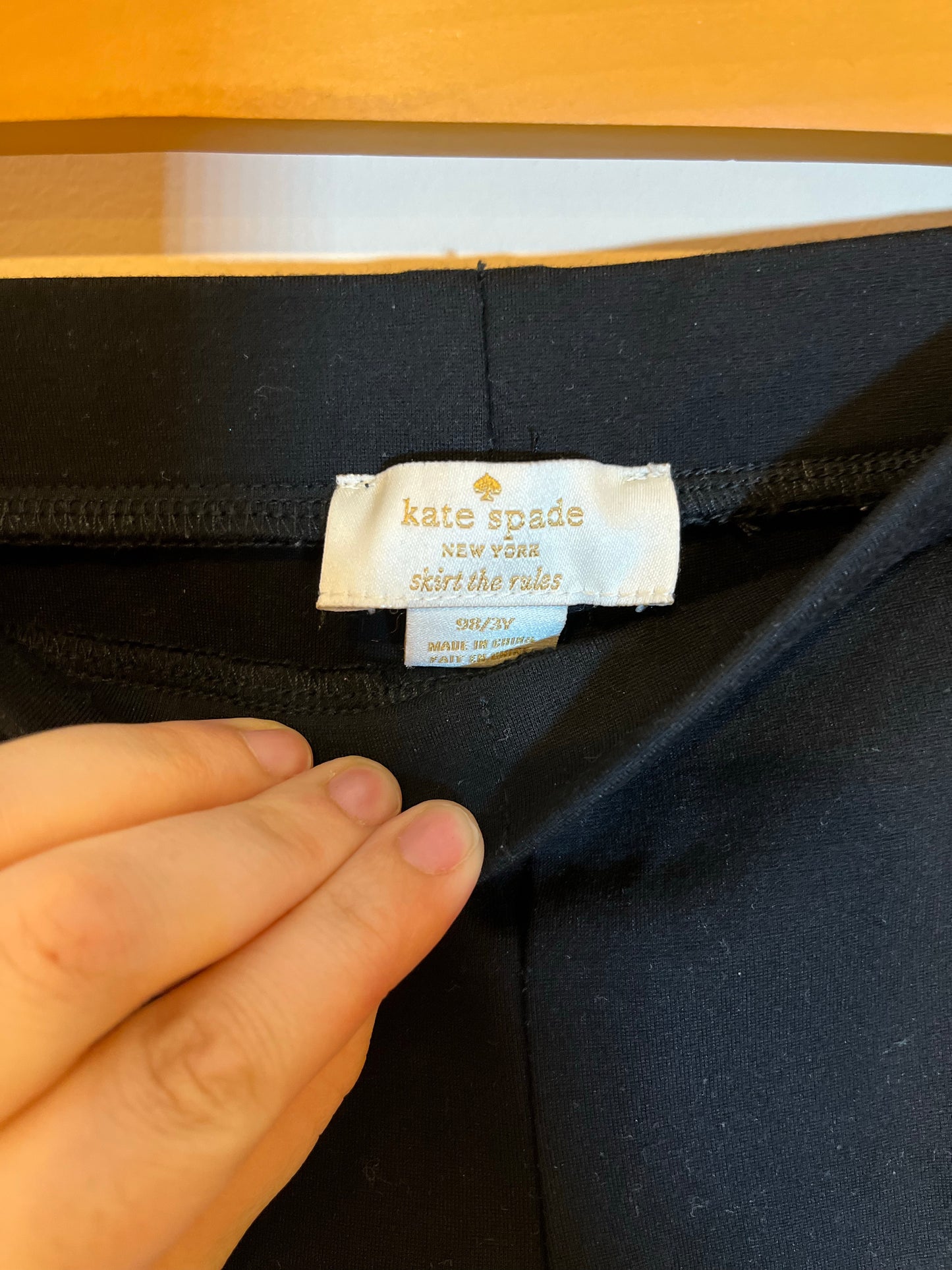 Kate Spade Ponte Leggings With Gold Zipper Detail (3T)