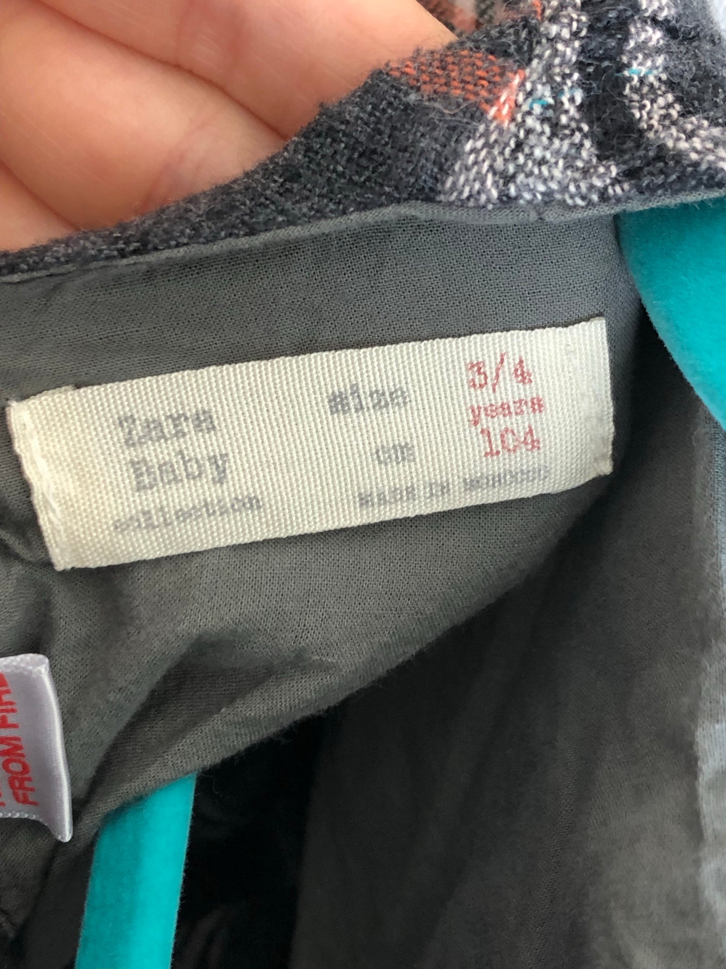 Zara Plaid Ruffle Dress (4T)