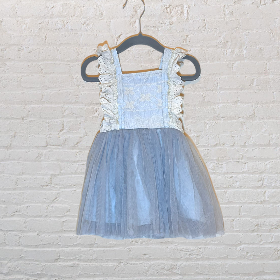 Little Trendsetter Pinafore Dress With Tulle Skirt (12M)