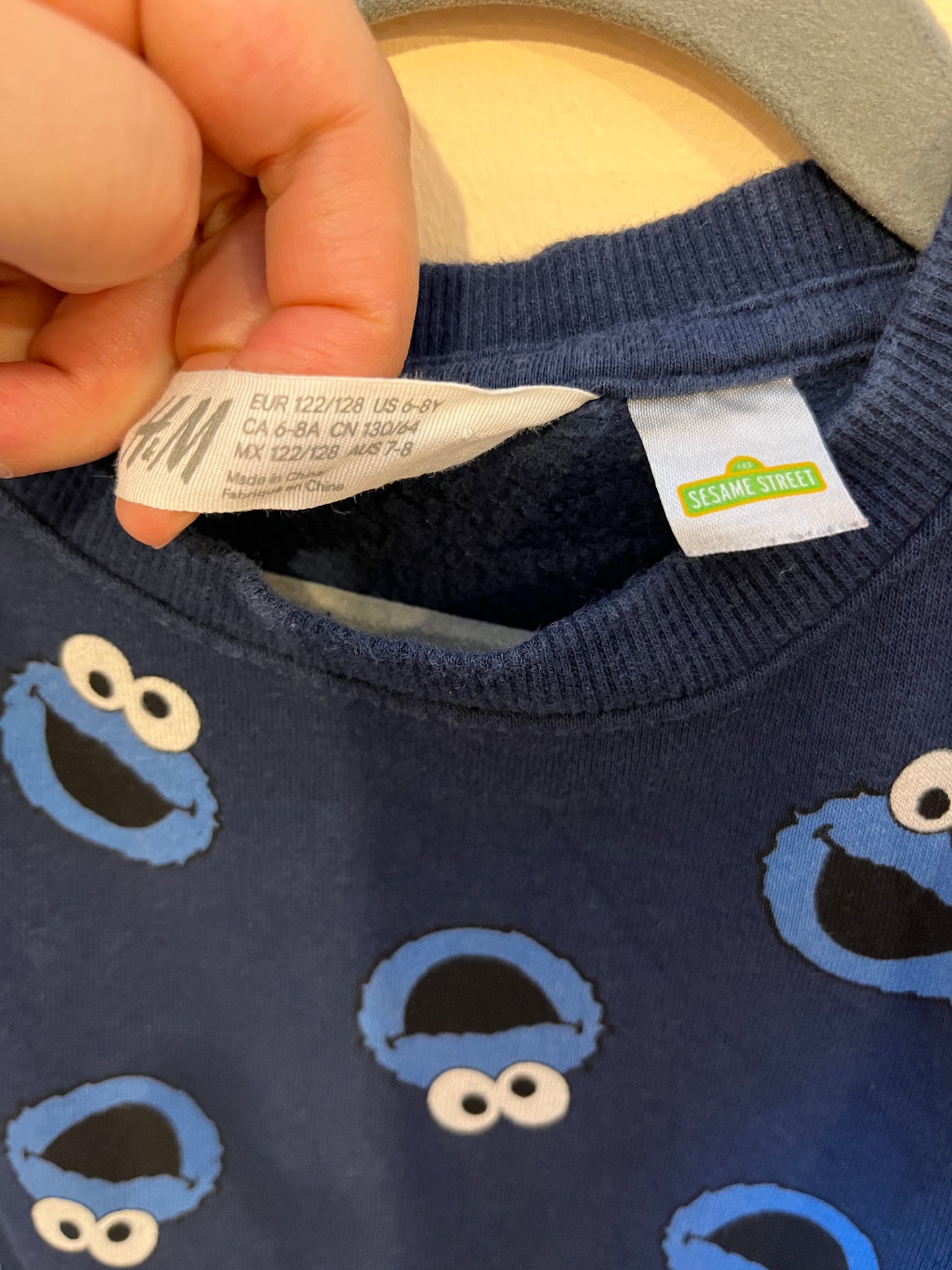 H&M x Sesame Street Cookie Monster Sweater (7-8)