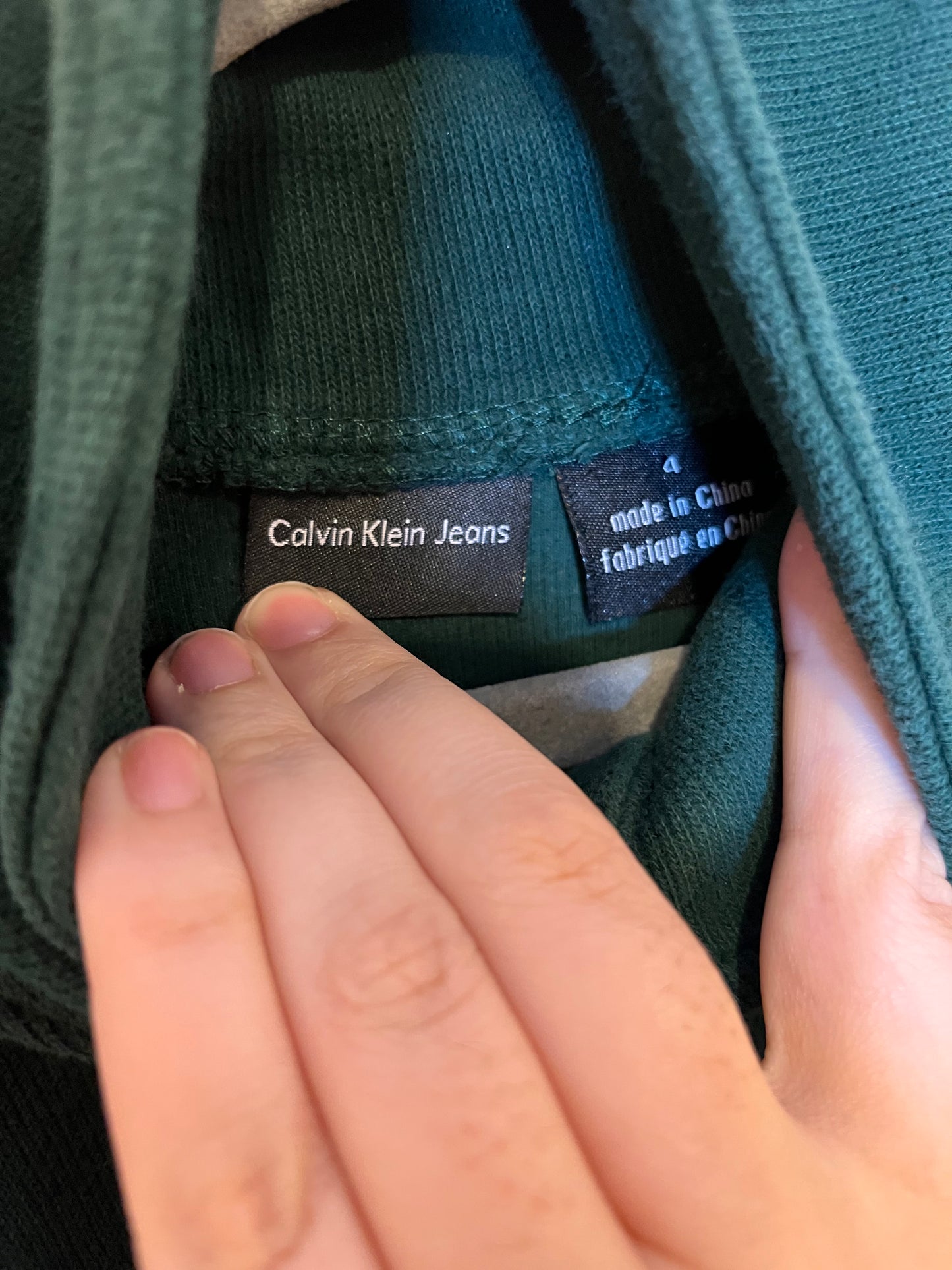 Calvin Klein Knit Mock Neck Sweater (4T)