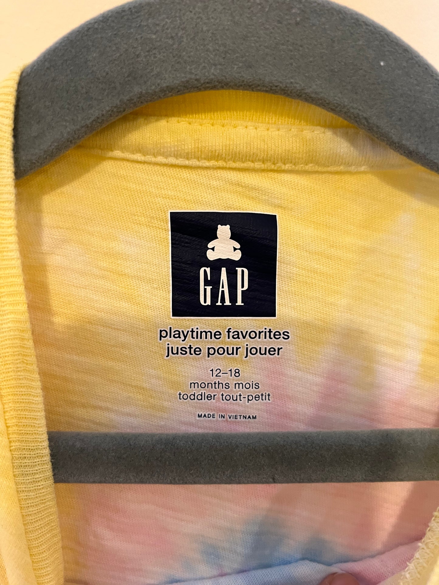 Gap Tie-Dye Swirl Ruffle T-Shirt (12-18)