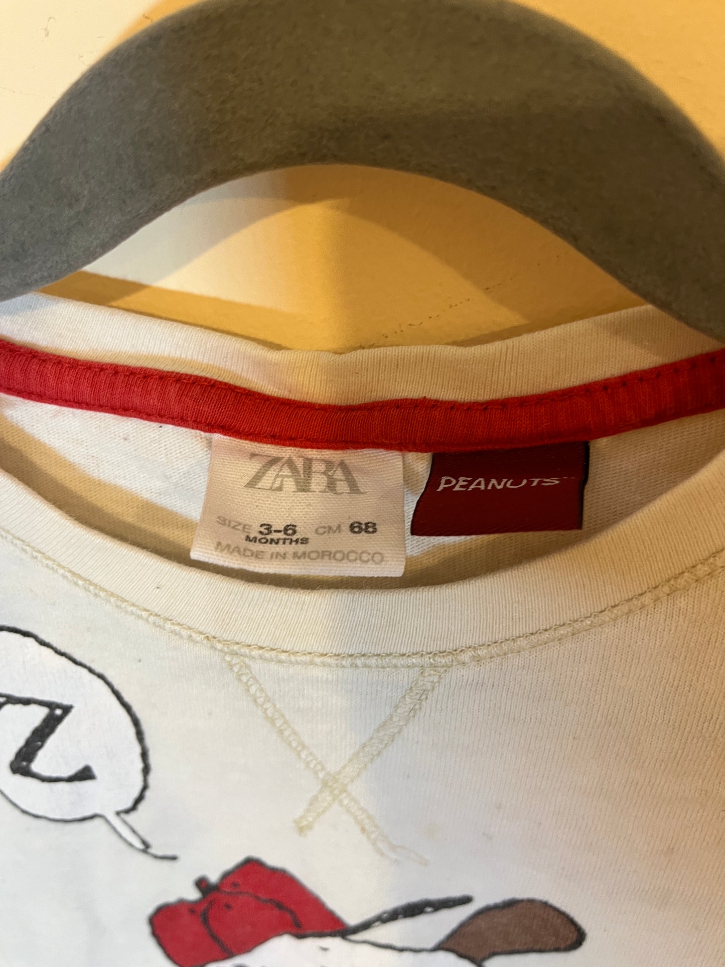Zara x Peanuts Snoopy Long-Sleeve (3-6)