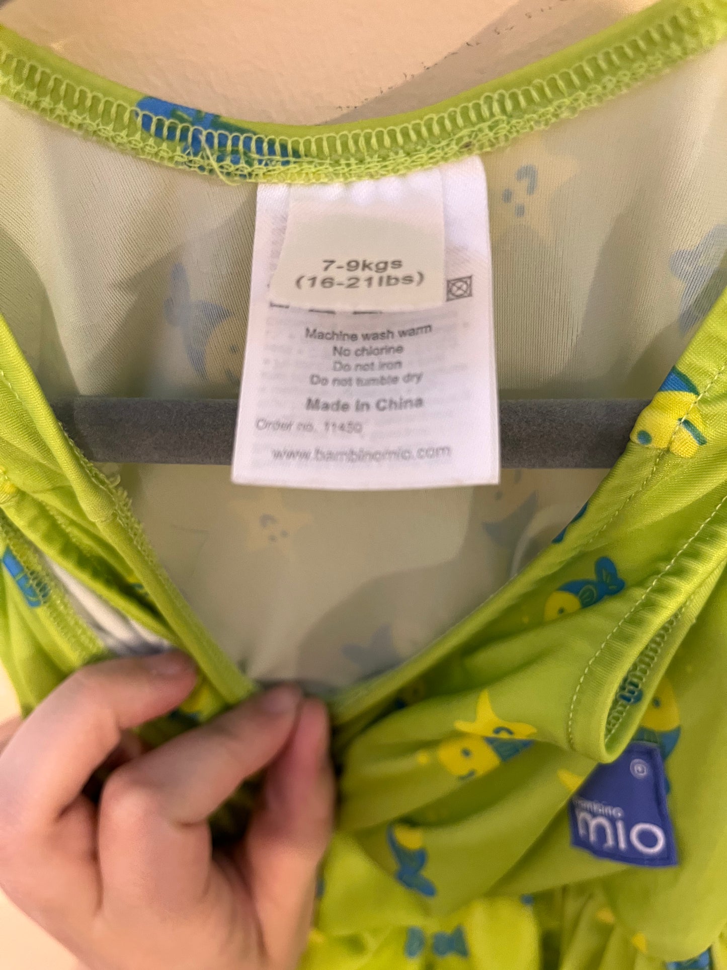 Bambino Mio Peplum Swimsuit With Built-In Swim Diaper (9M)