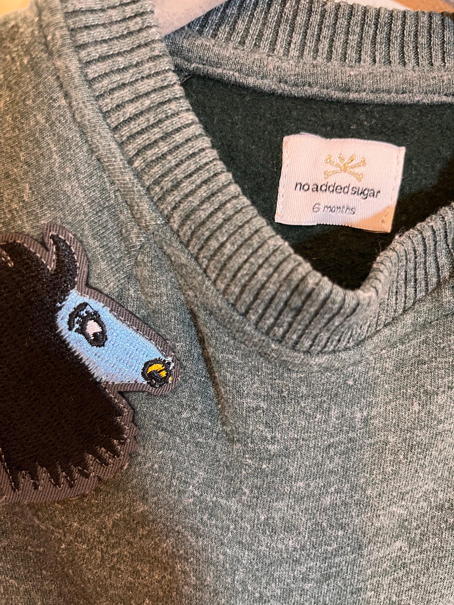 No Added Sugar Patch Sweater (6M)