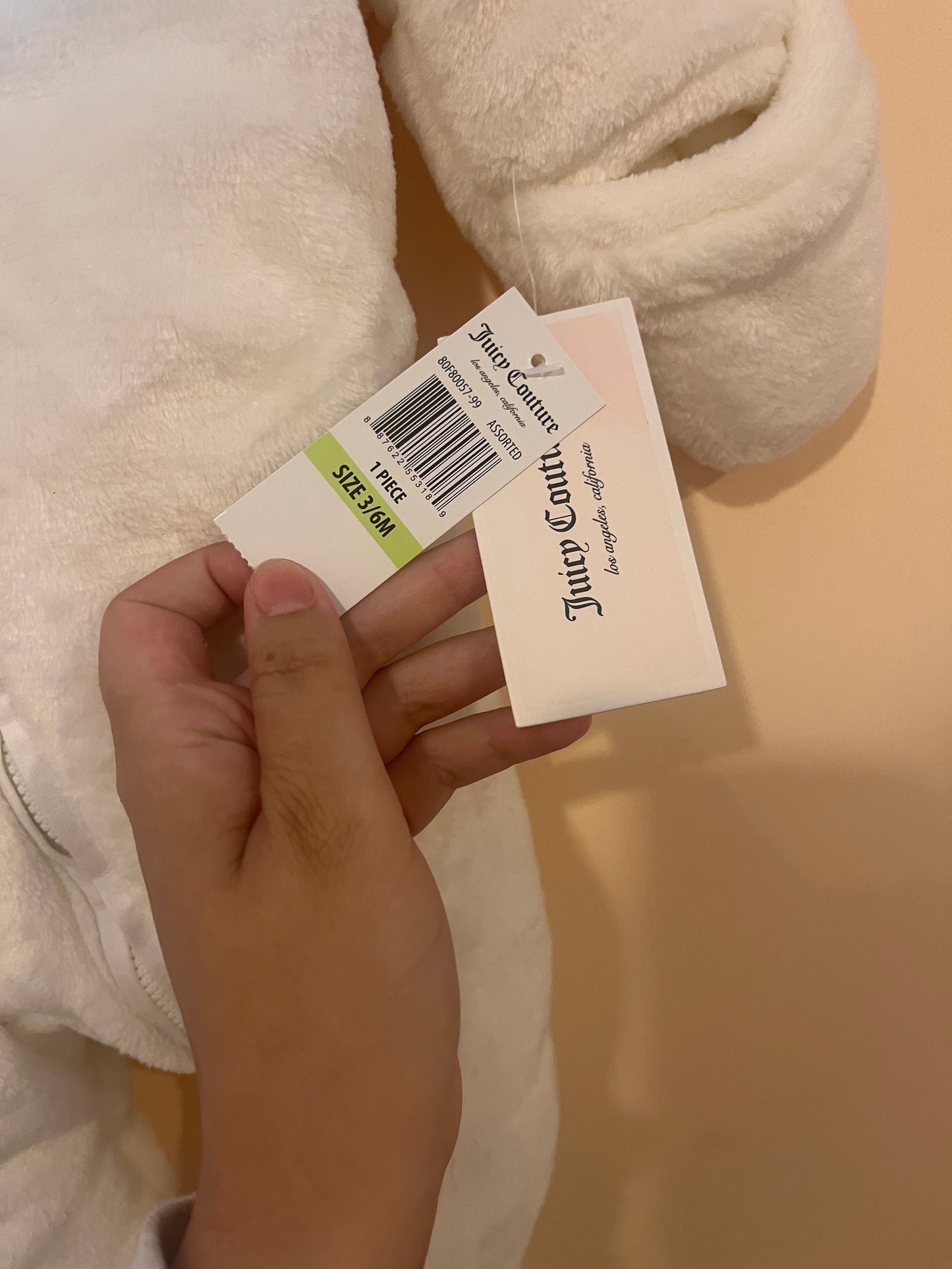 NEW! Juicy Couture Faux Fur Bunting Suit (3-6)