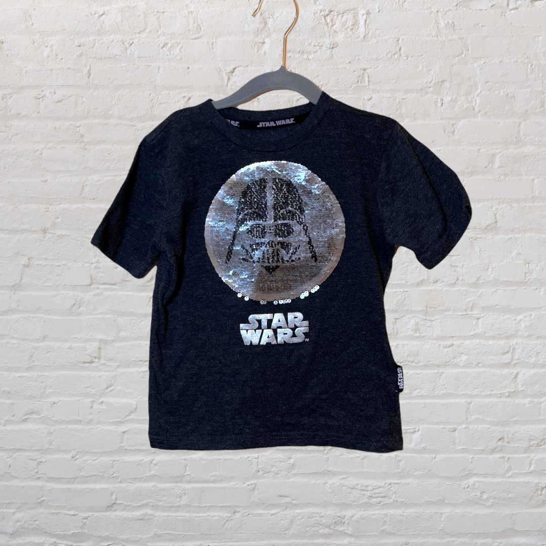Star Wars Flip Sequin Death Star T-Shirt (4-5)