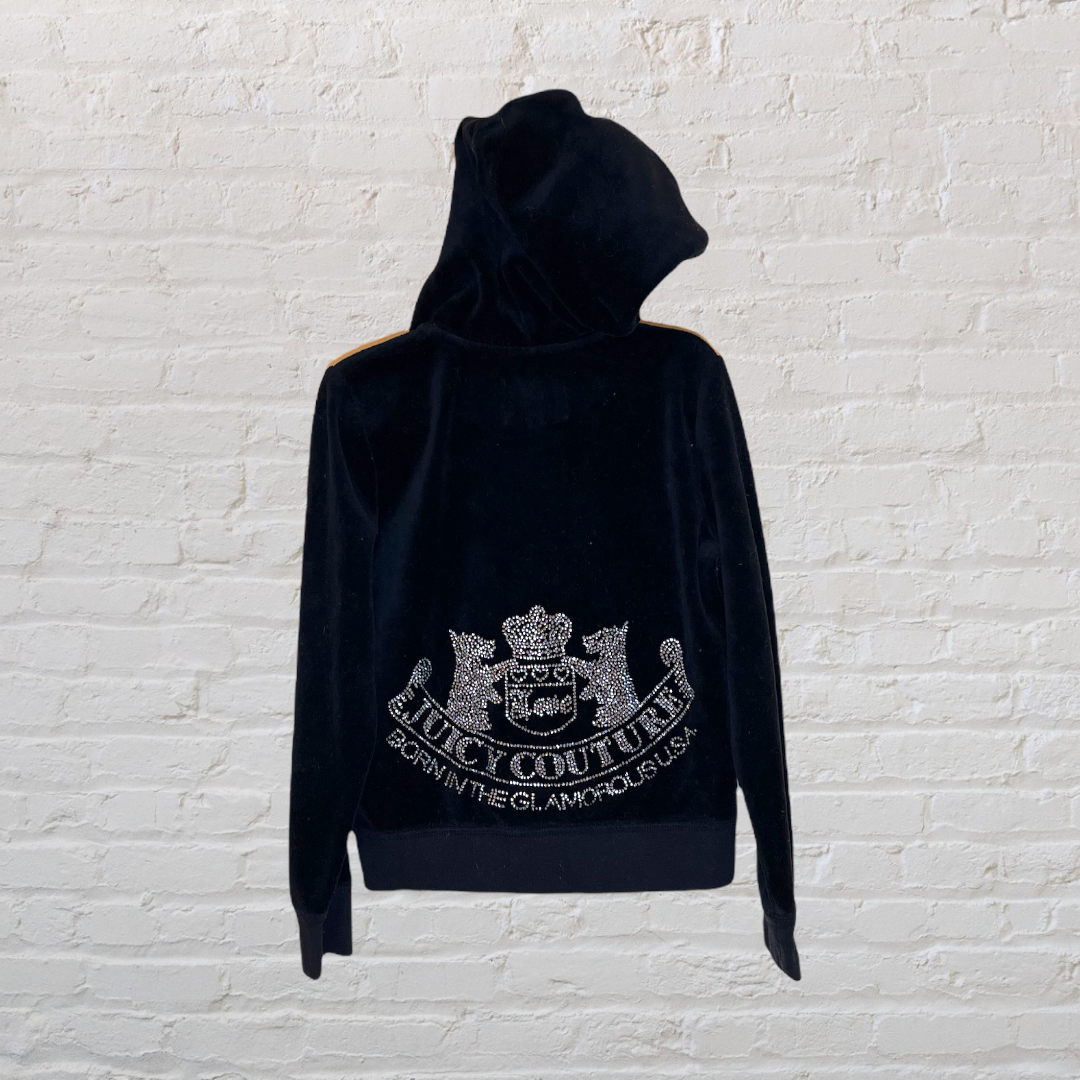 Juicy "Born In The Glamorous USA" Velour Zip Hoodie (5-6)