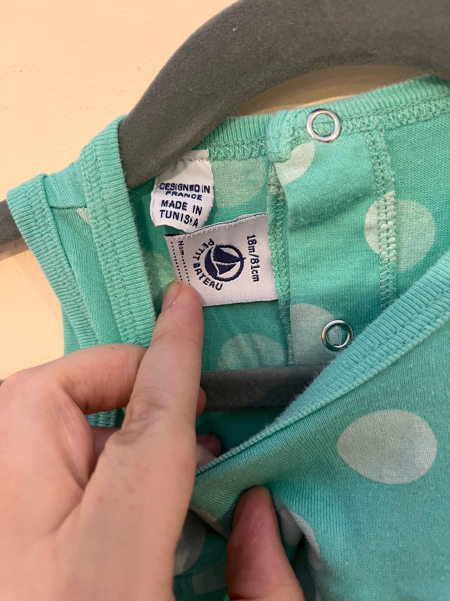 Petit Bateau Polka Dot Dress (18M)