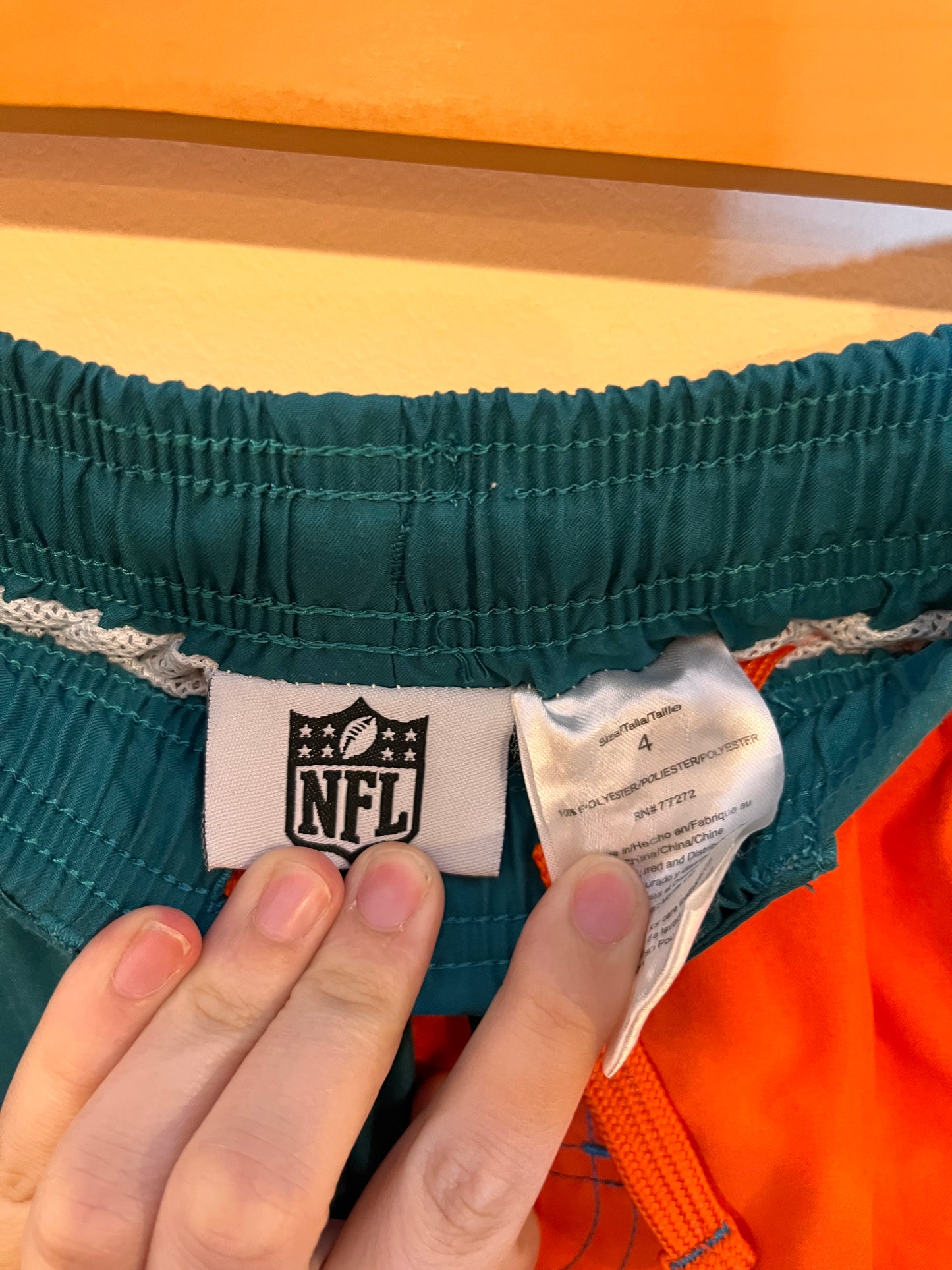 Miami Dolphins Colour Block Swim Shorts (4T)