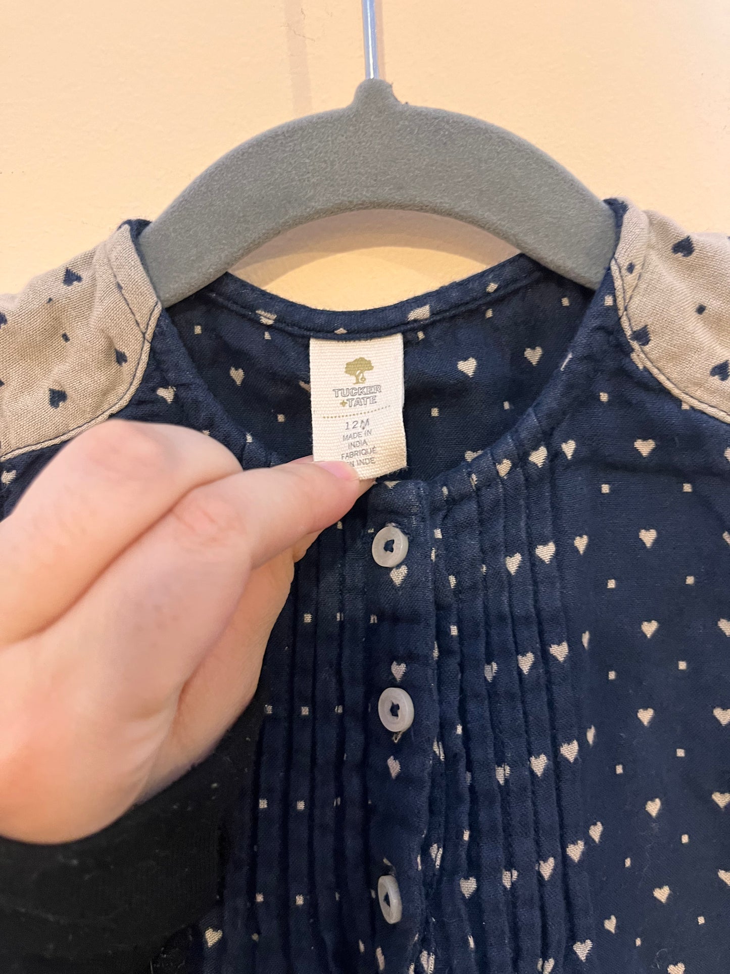 Tucker + Tate Heart Dress & Bloomers Set (12M)