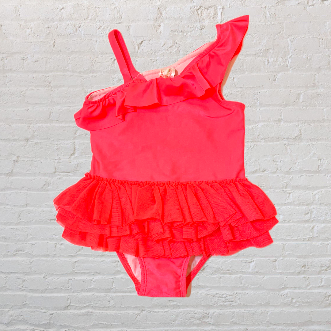 Cat & Jack Ruffle Swimsuit With Tulle Skirt (3T)